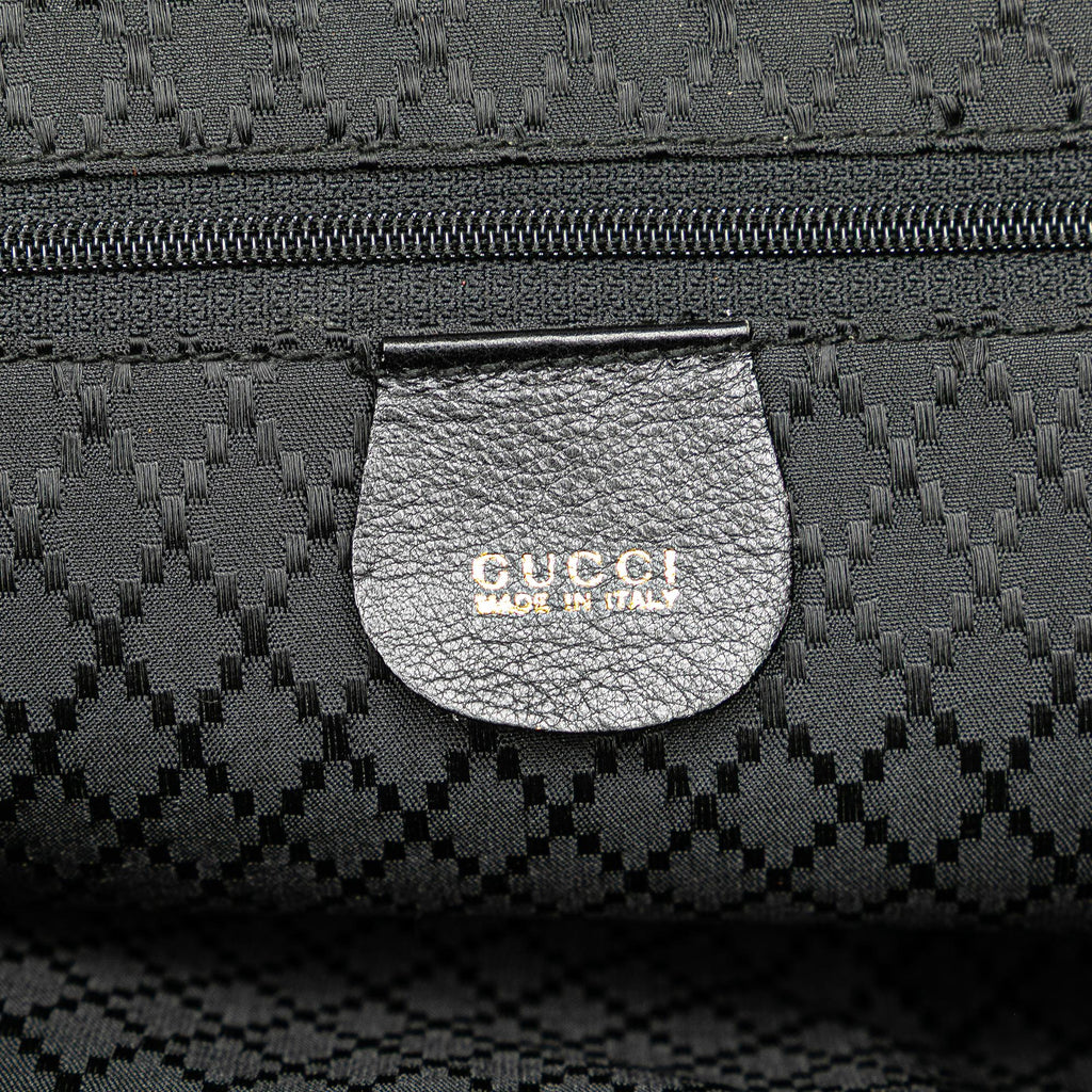 Gucci Calfskin Bamboo Drawstring Backpack