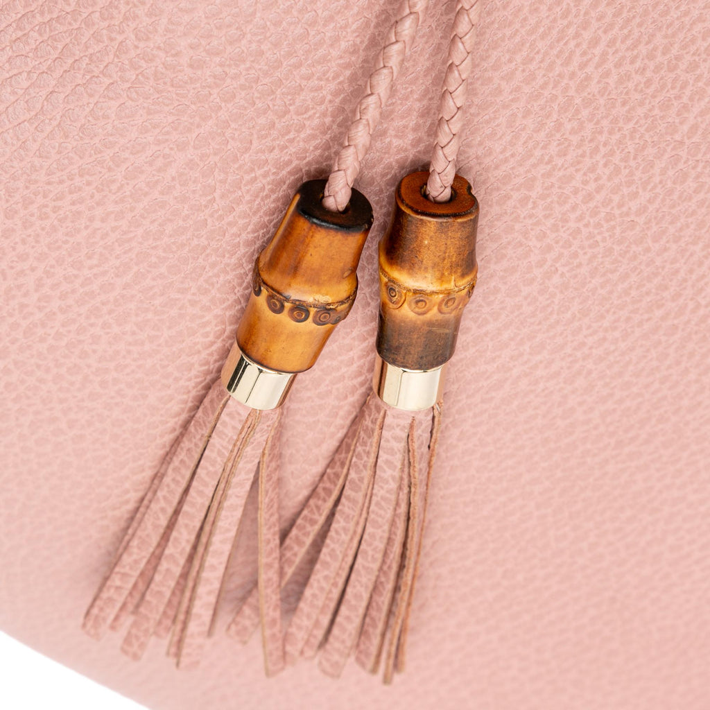 Gucci Calfskin Bamboo Tassel Clutch