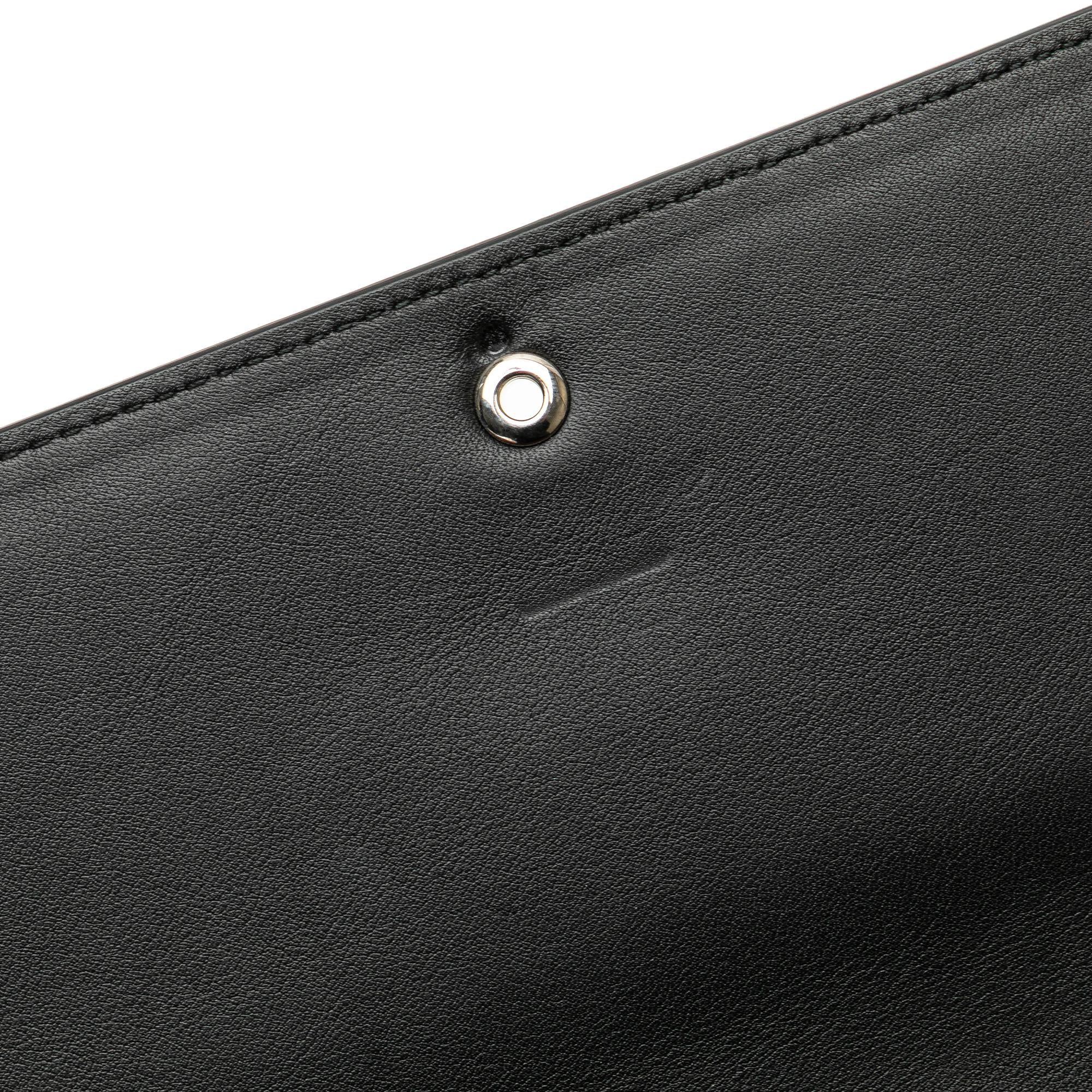 Gucci Calfskin Crystals Broadway Clutch