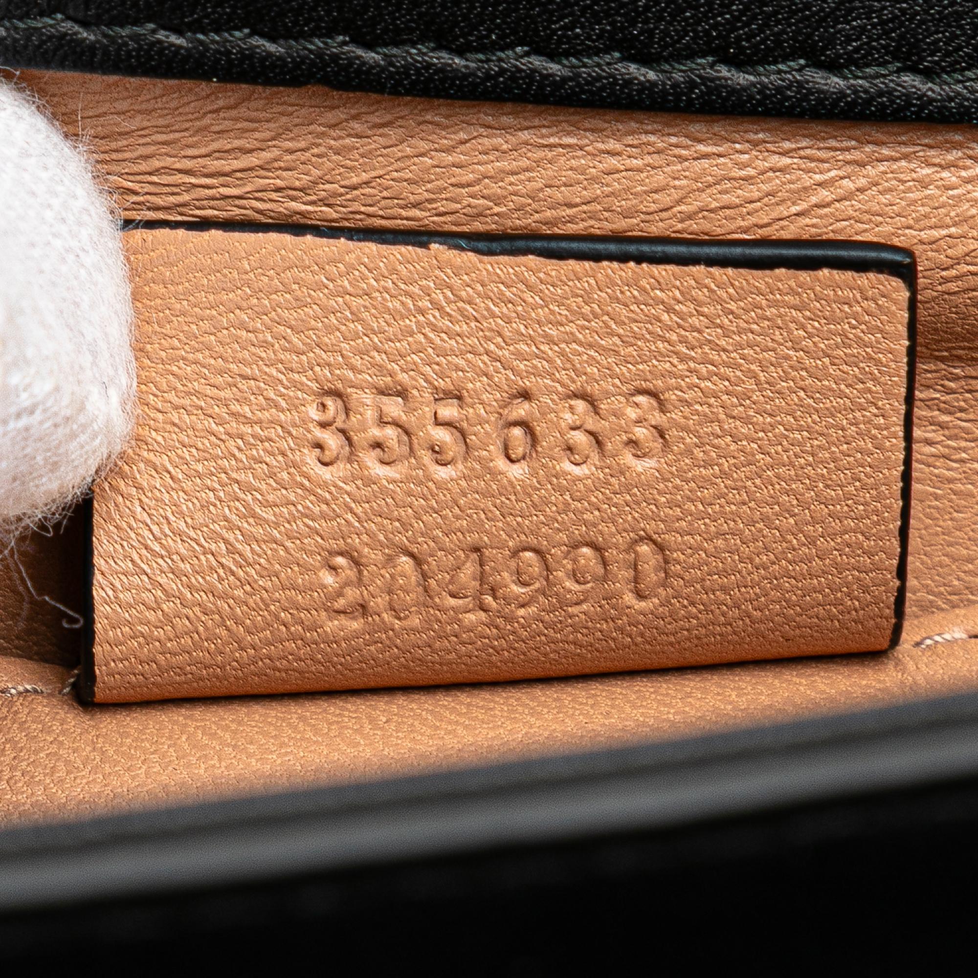 Gucci Calfskin Crystals Broadway Clutch