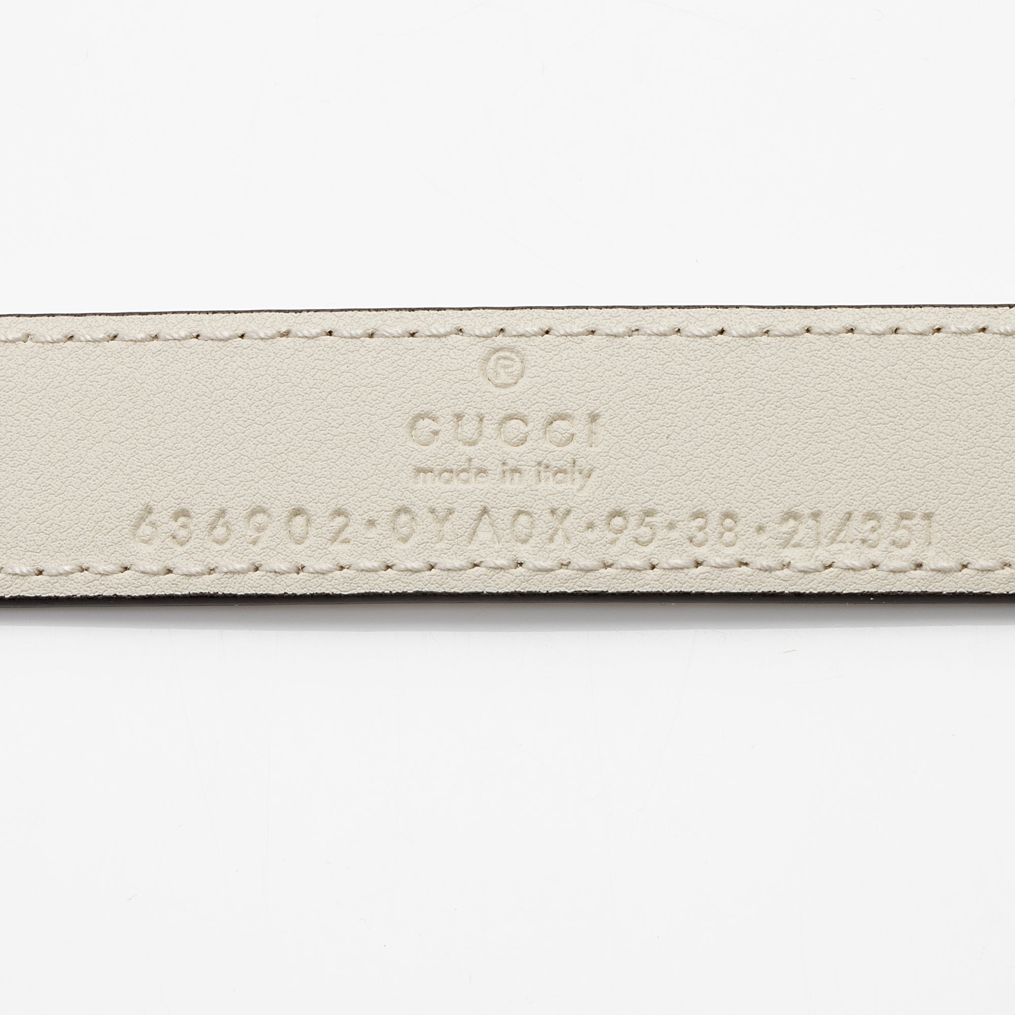 Gucci Calfskin Interlocking G Slim Belt - Size 38 / 95 (SHF-IbtT6F)