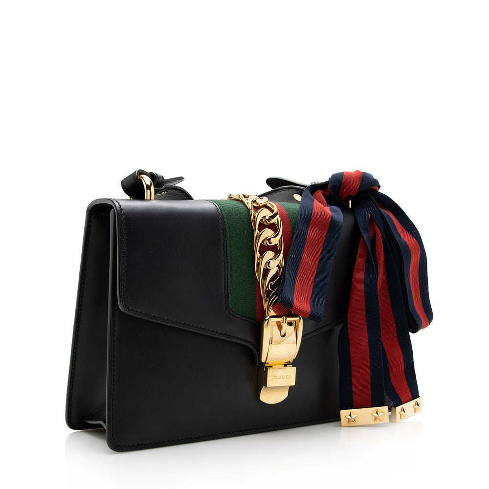 Gucci Leather Sylvie Small Shoulder Bag (SHF-15524)