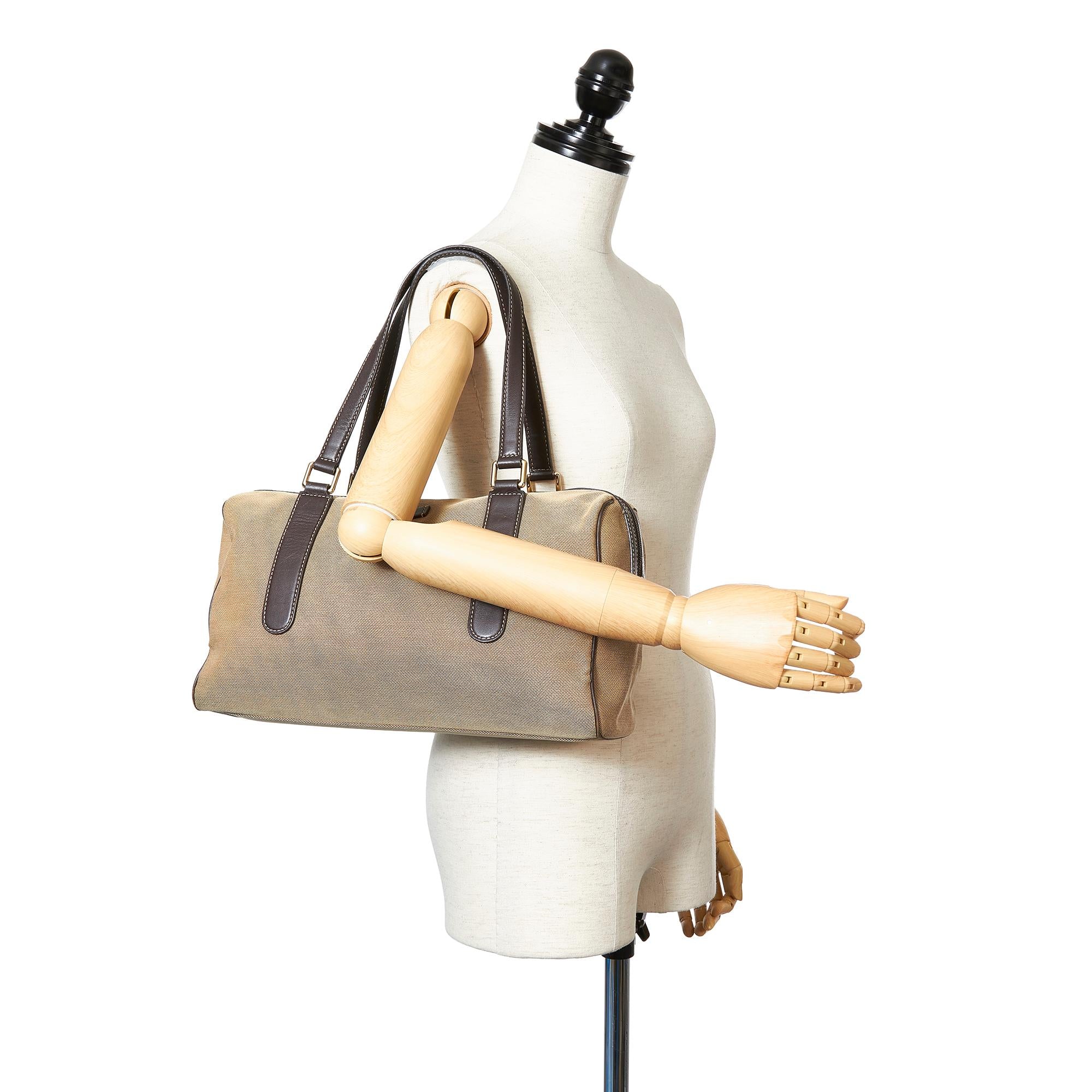 Gucci Canvas Boston Bag (SHG-31833)