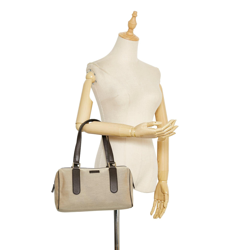Gucci Canvas Boston Bag (SHG-36173)