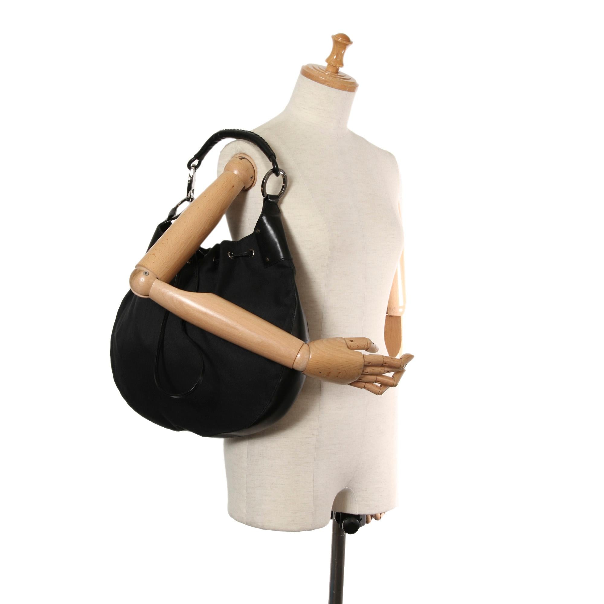 Gucci Canvas Drawstring Hobo Bag (SHG-32127)