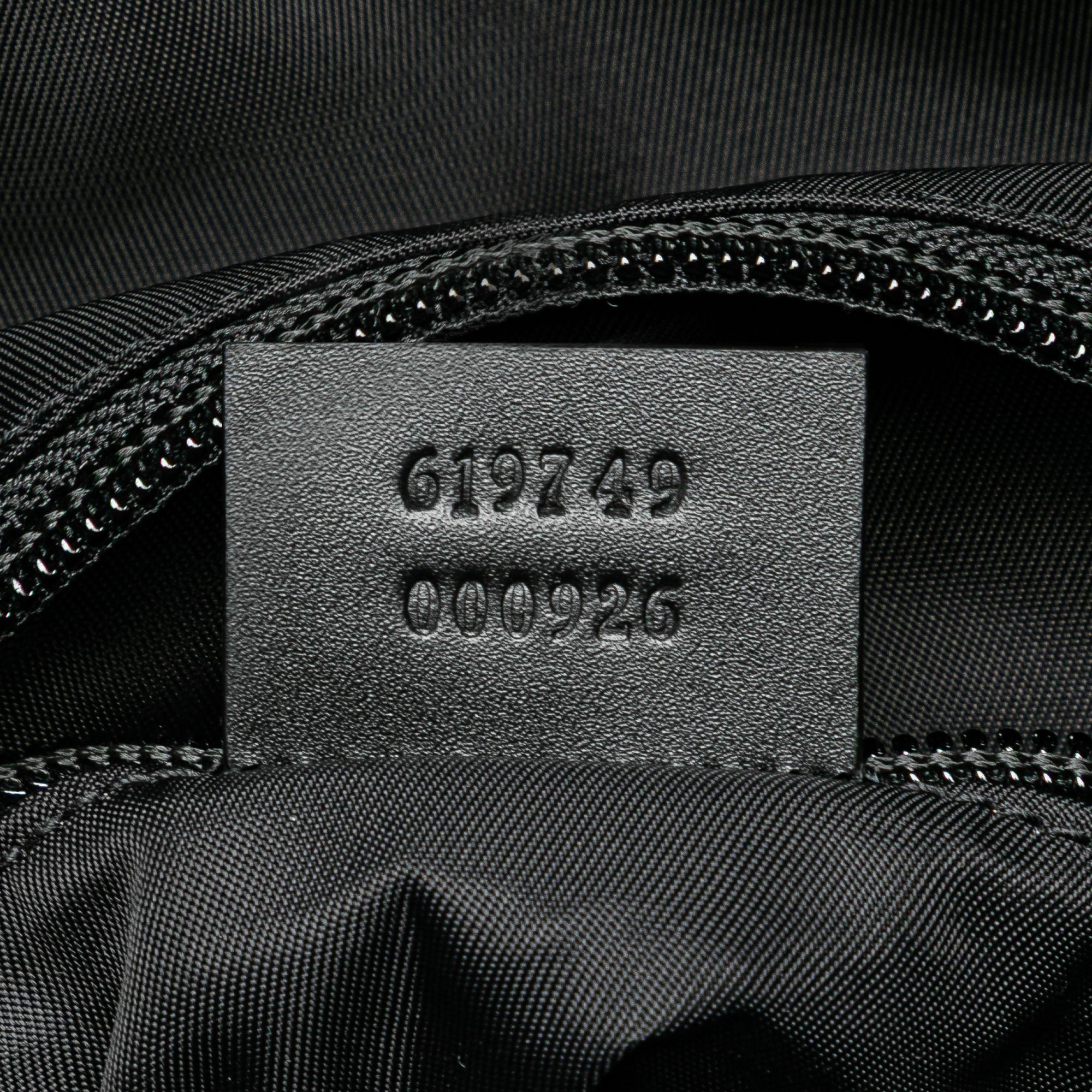 Gucci Canvas Techno Web Fold Over Backpack