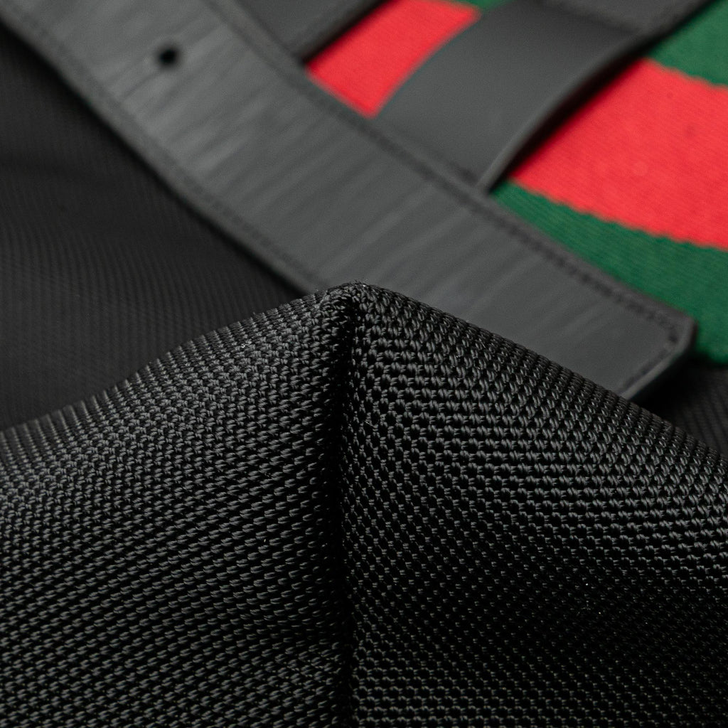 Gucci Canvas Techno Web Fold Over Backpack