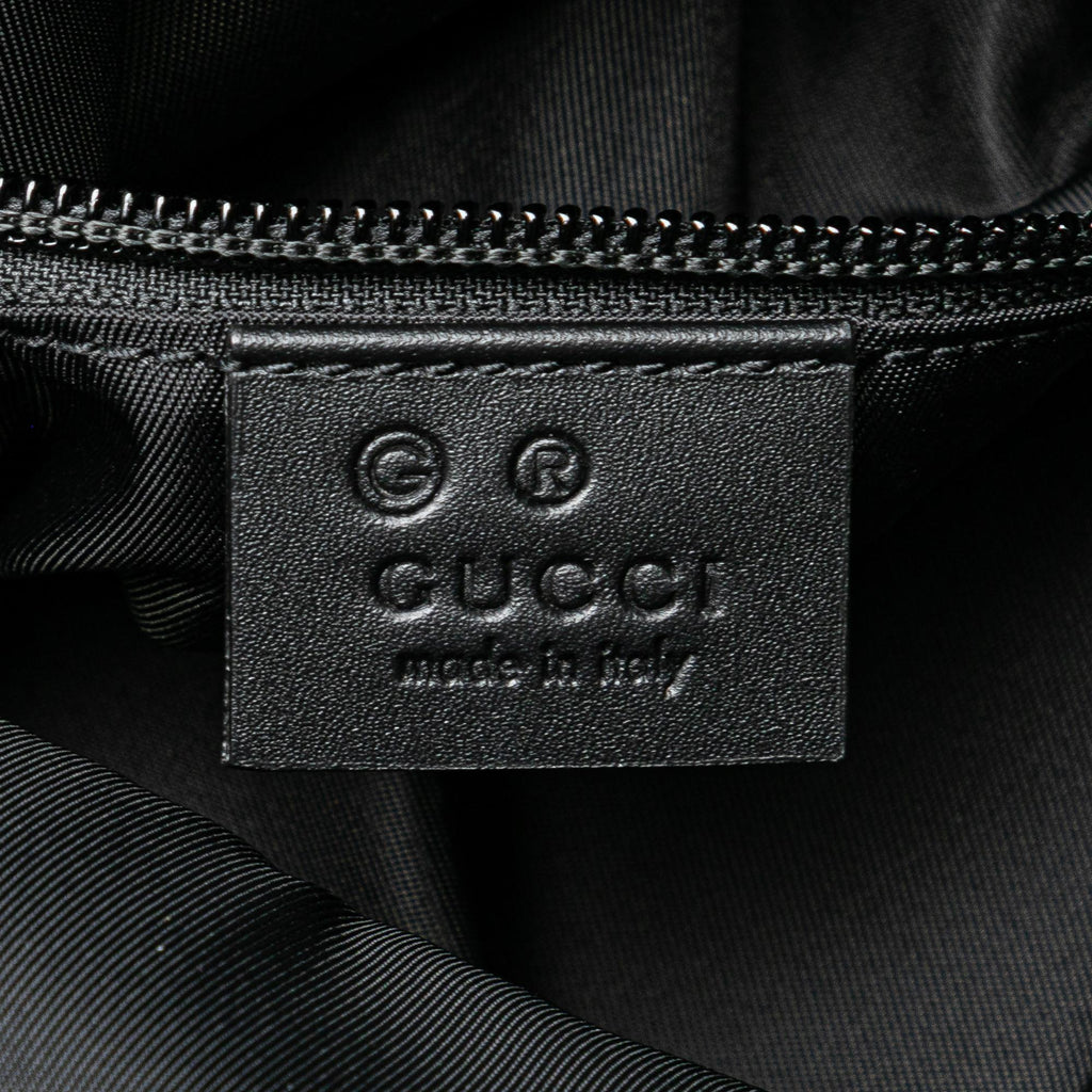 Gucci Canvas Techno Web Fold Over Backpack