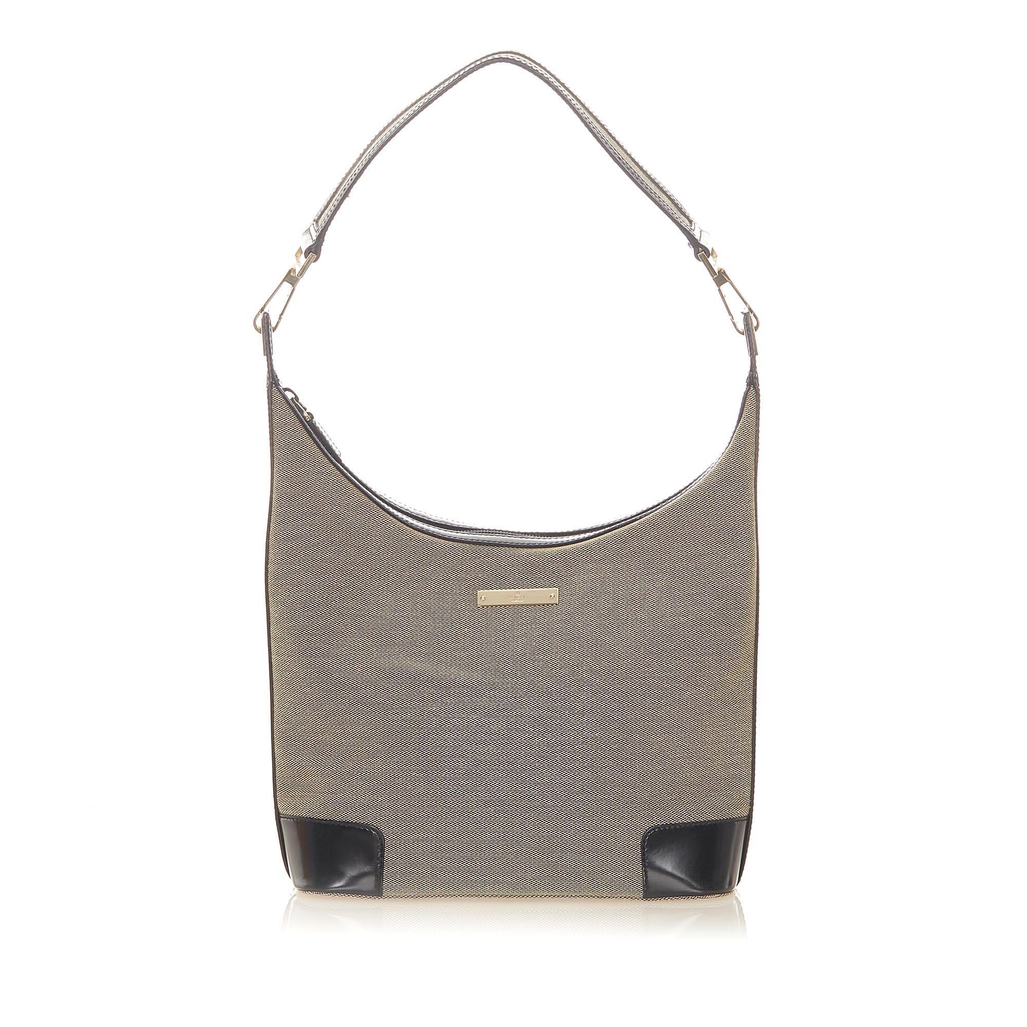 Gucci Canvas Web Shoulder Bag (SHG-32155)
