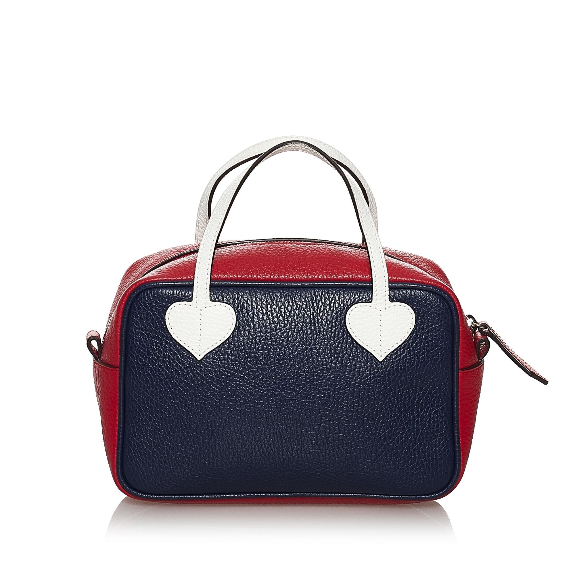 Gucci Childrens Tricolor Leather Handbag (SHG-29711)