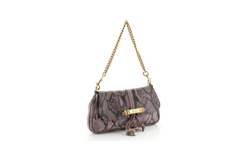 GUCCI CROISETTE PYTHON BAG
