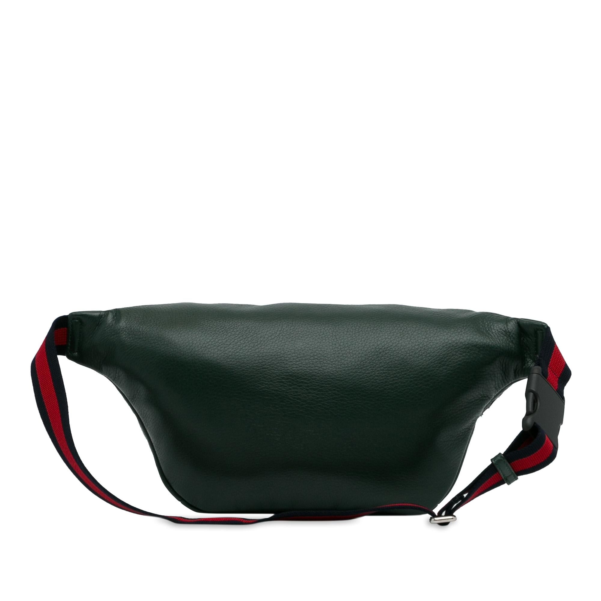 Gucci Crystal Embellished Web Belt Bag (SHG-xRoD5p)