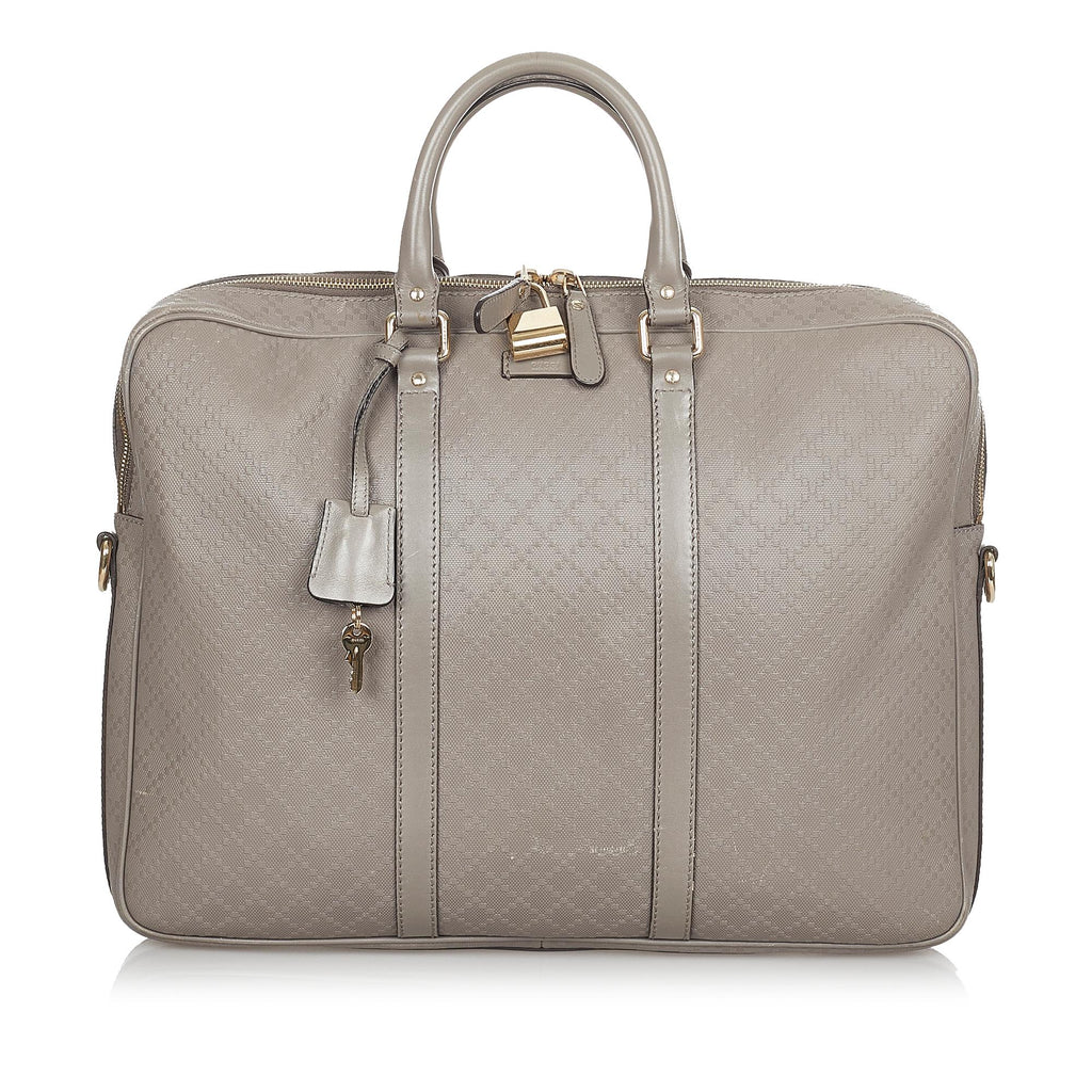 Gucci Diamante Bright Leather Briefcase (SHG-24200)