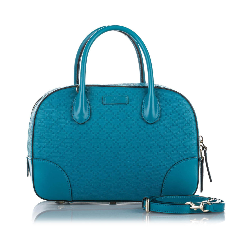 Gucci Diamante Bright Leather Satchel (SHG-32363)