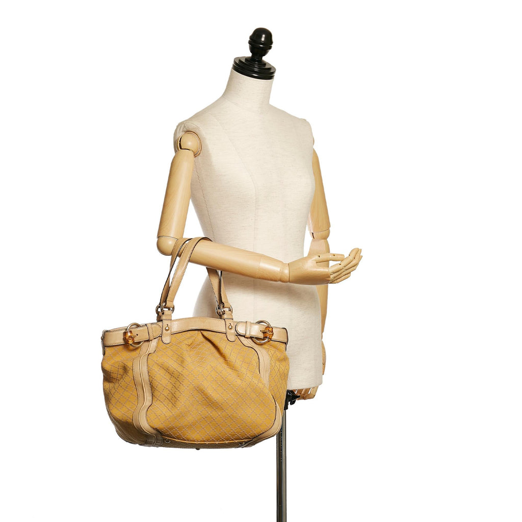 Gucci Diamante Canvas Handbag (SHG-34439)