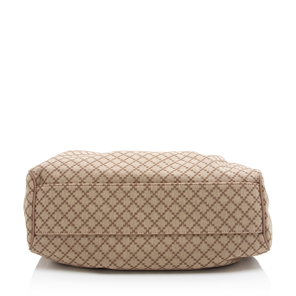 Gucci Diamante Canvas Sukey Medium Tote (SHF-21645)