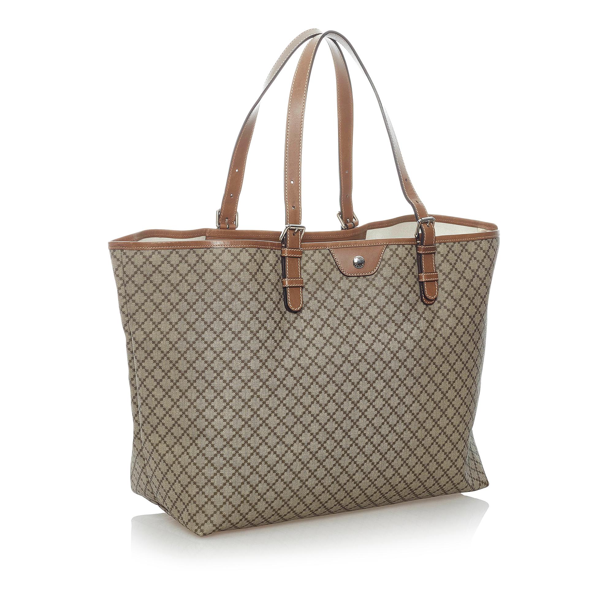Gucci Diamante Canvas Tote Bag (SHG-31905)