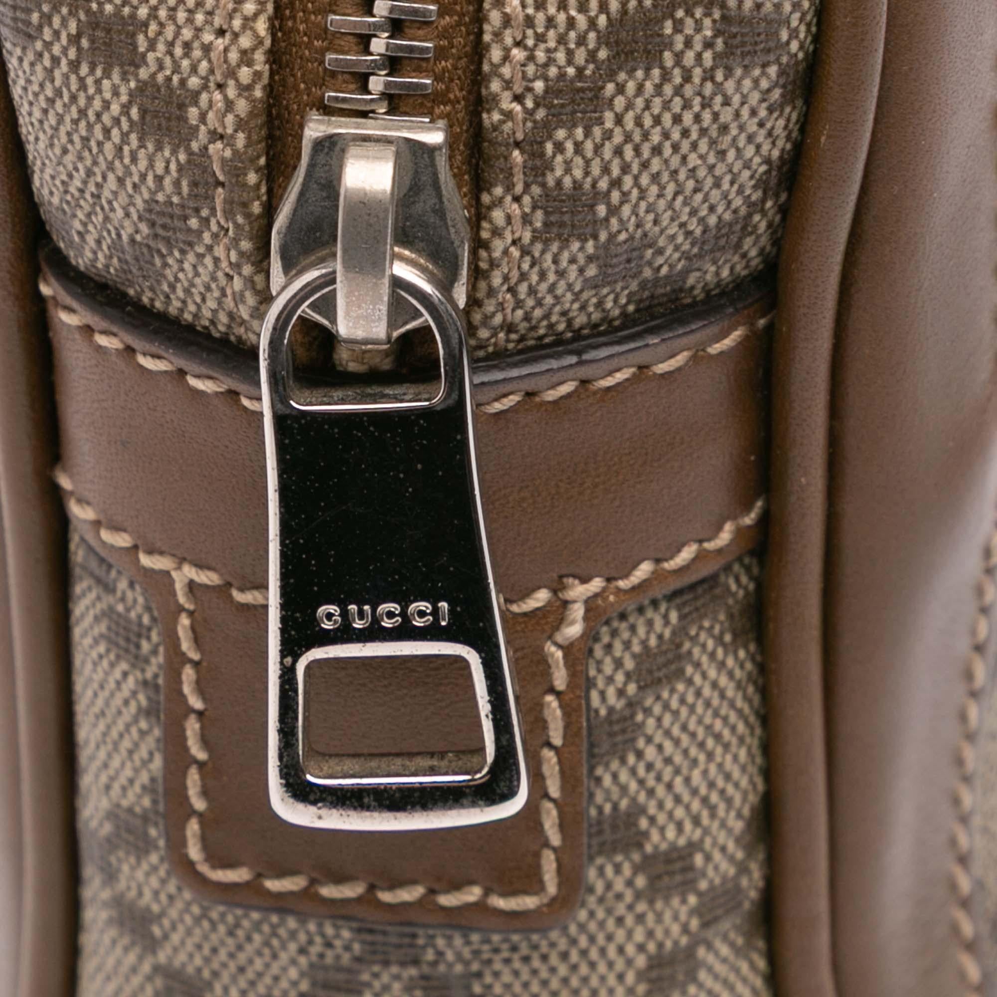 Gucci Diamante Coated Canvas Clutch