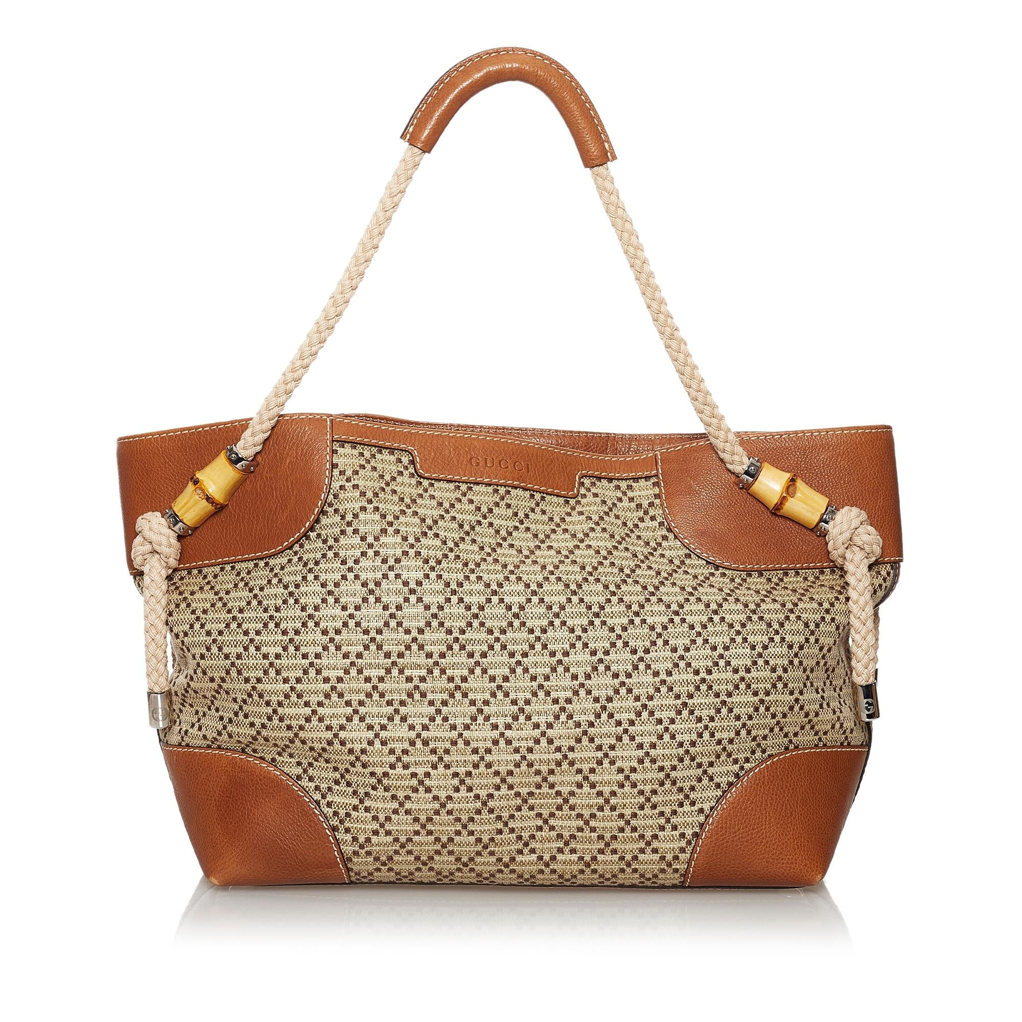 Gucci Diamante Maui Canvas Tote Bag (SHG-29844)