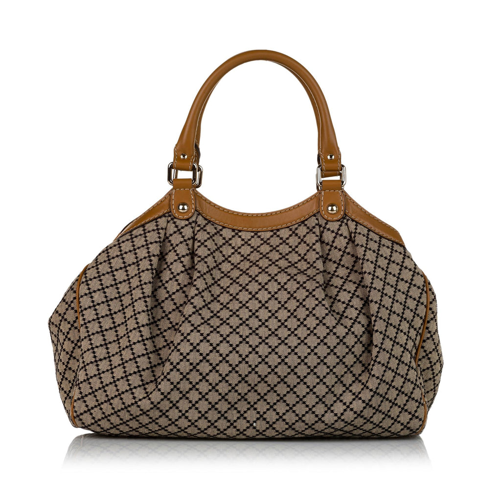 Gucci Diamante Sukey Canvas Tote Bag (SHG-33345)