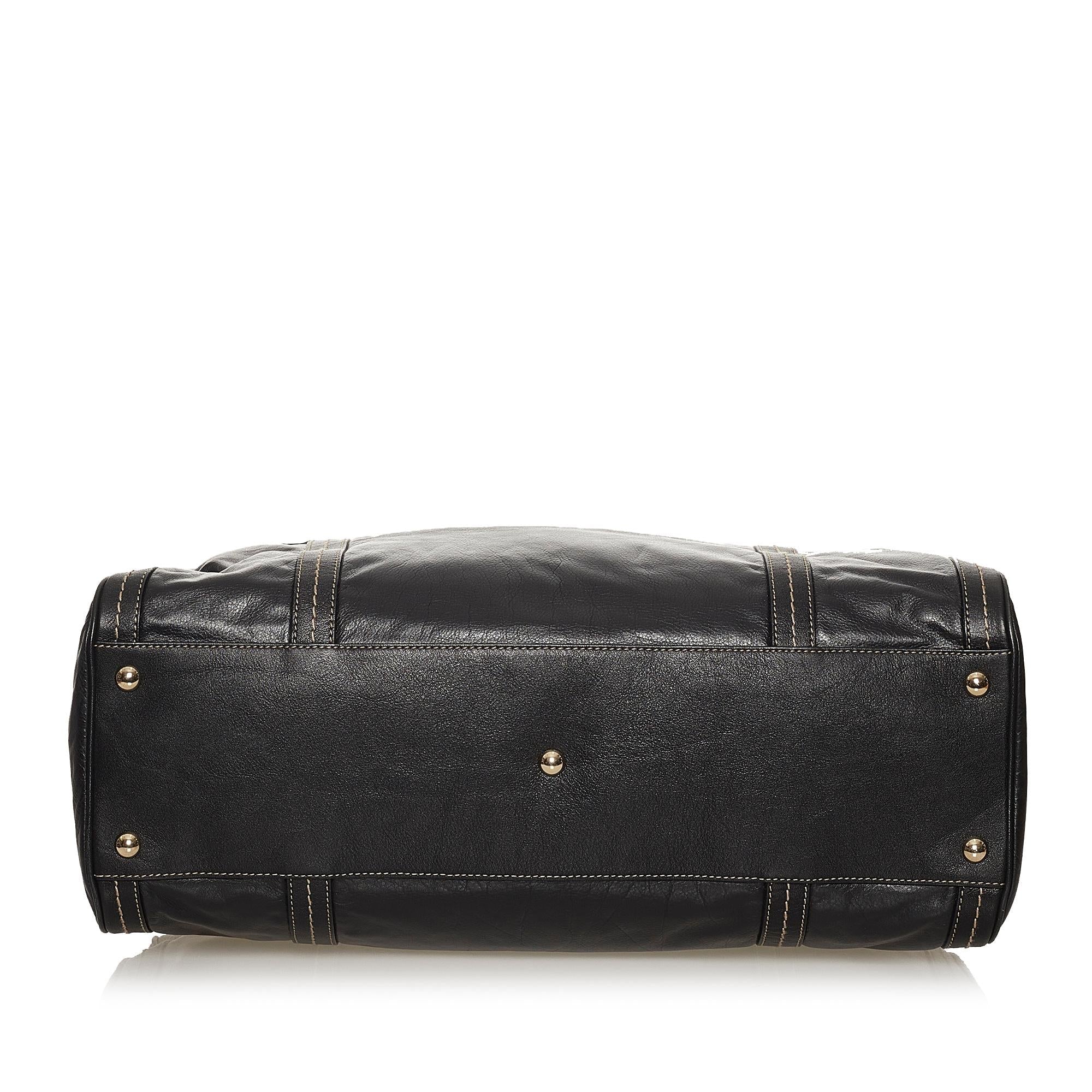 Gucci Duchessa Leather Boston Bag (SHG-2FBg0A)