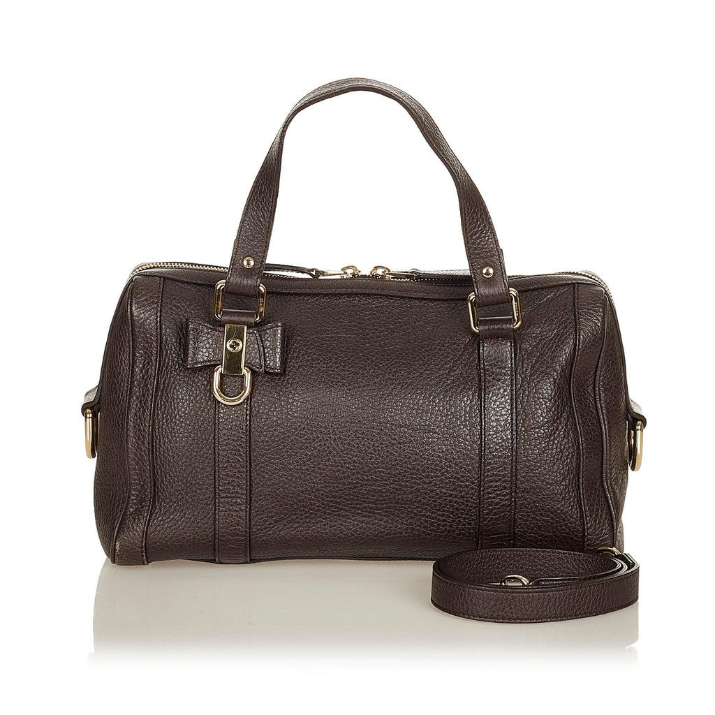 Gucci Duchessa Leather Satchel (SHG-27181)