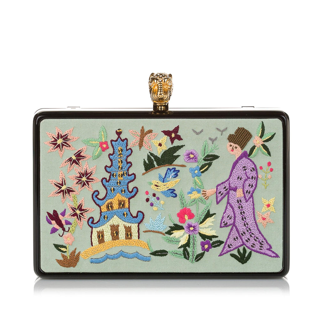 Gucci Embroidered Broadway Canvas Crossbody Bag (SHG-32638)