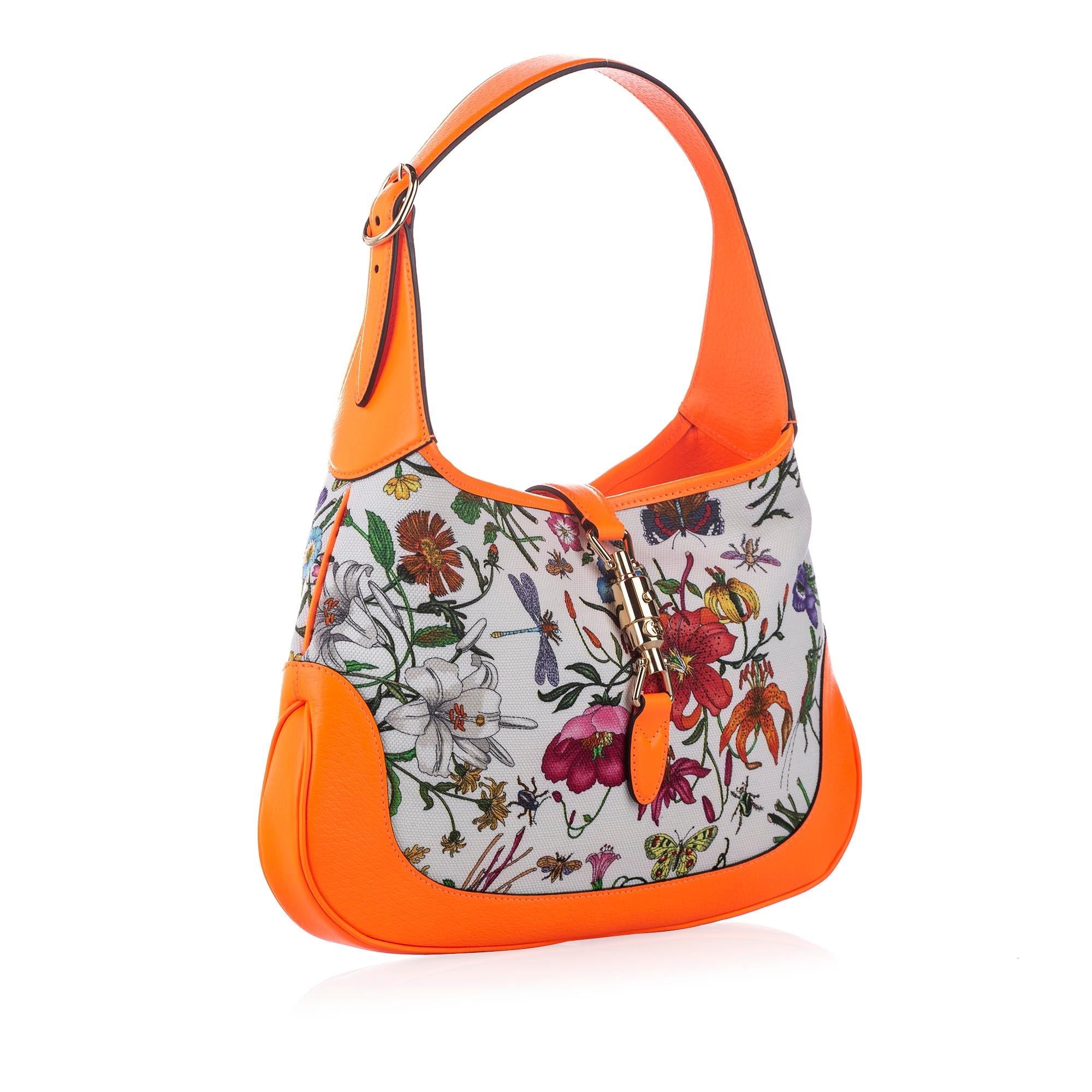 Gucci Flora New Jackie Canvas Shoulder Bag (SHG-22730)