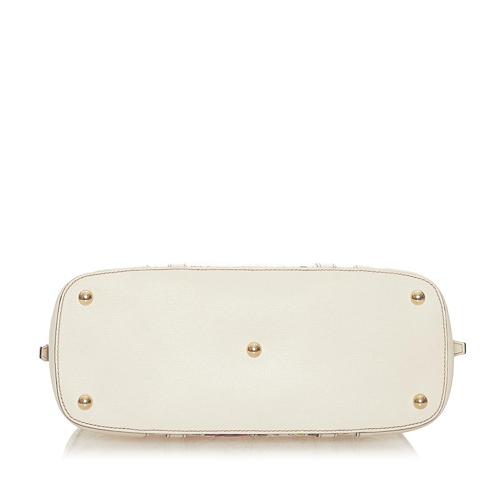 Gucci Flora Nice Coated Canvas Satchel (SHG-27253)