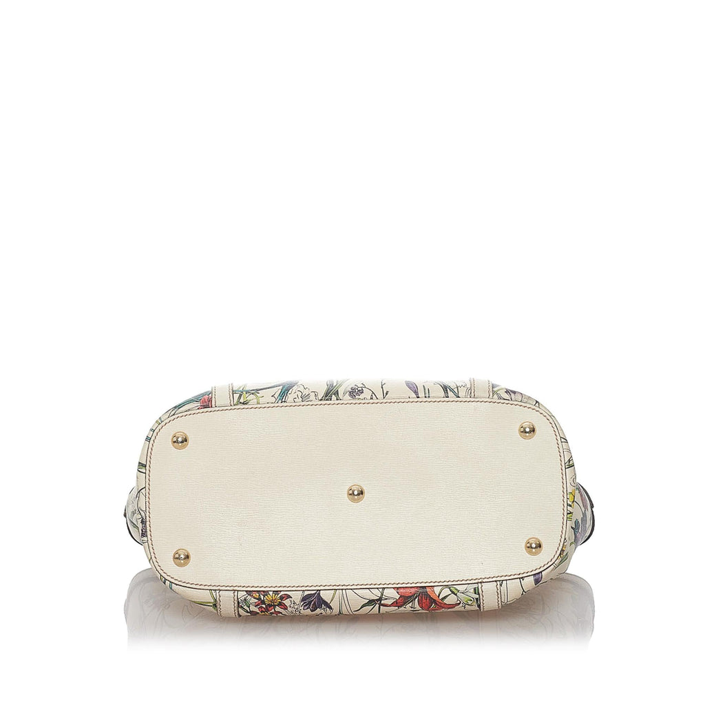 Gucci Flora Nice Leather Handbag (SHG-37333)