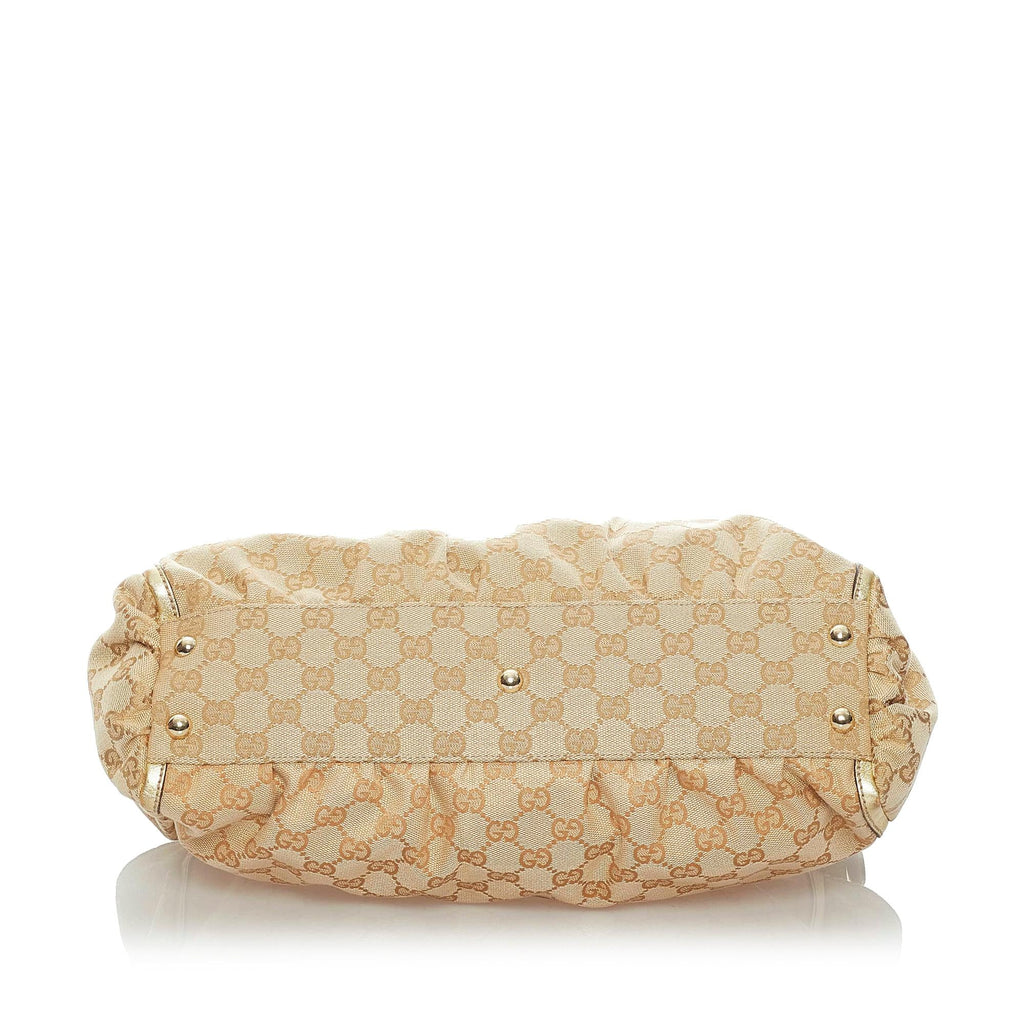 Gucci GG Abbey D-Ring Canvas Shoulder Bag (SHG-32900)