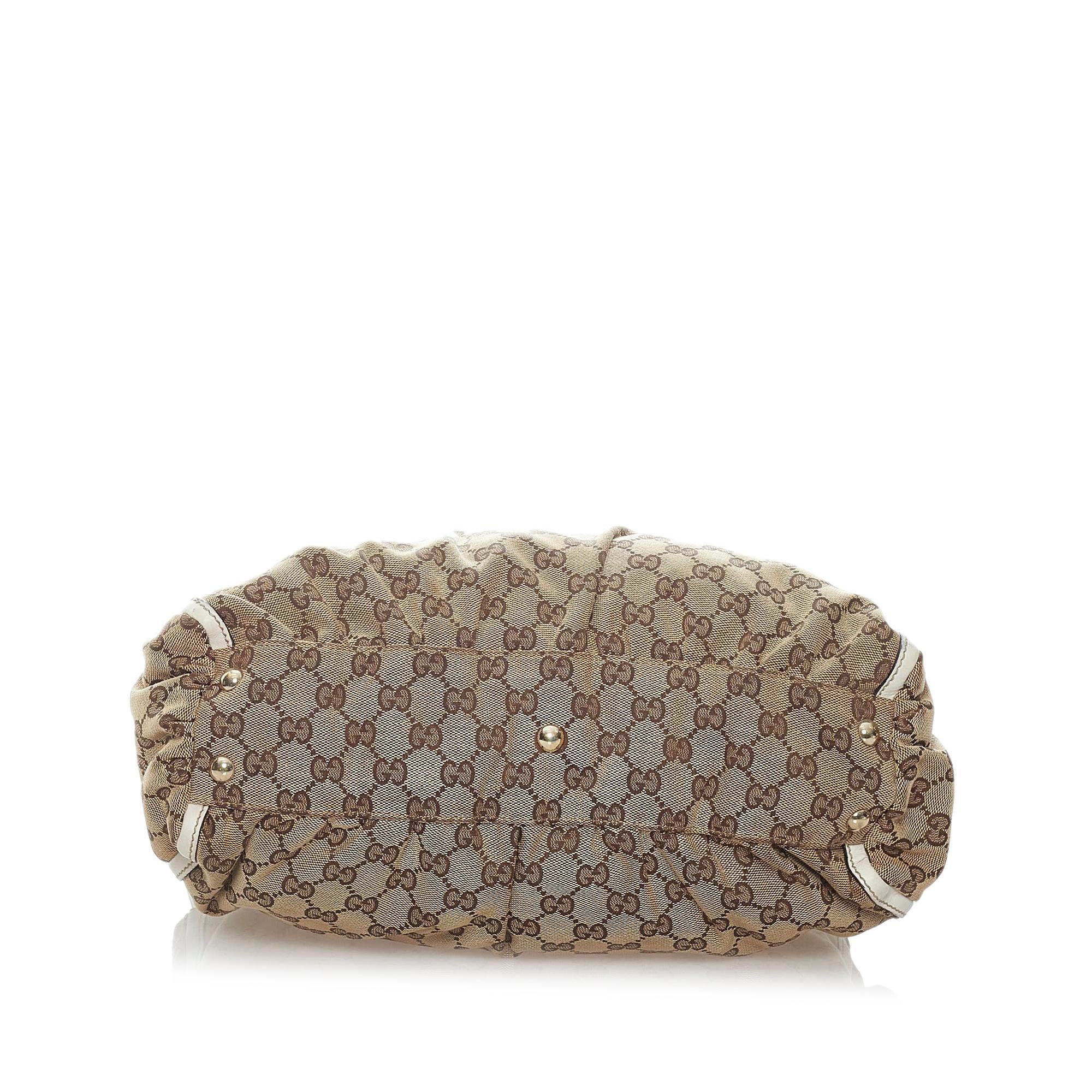 Gucci GG Abbey D-Ring Canvas Shoulder Bag (SHG-37228)