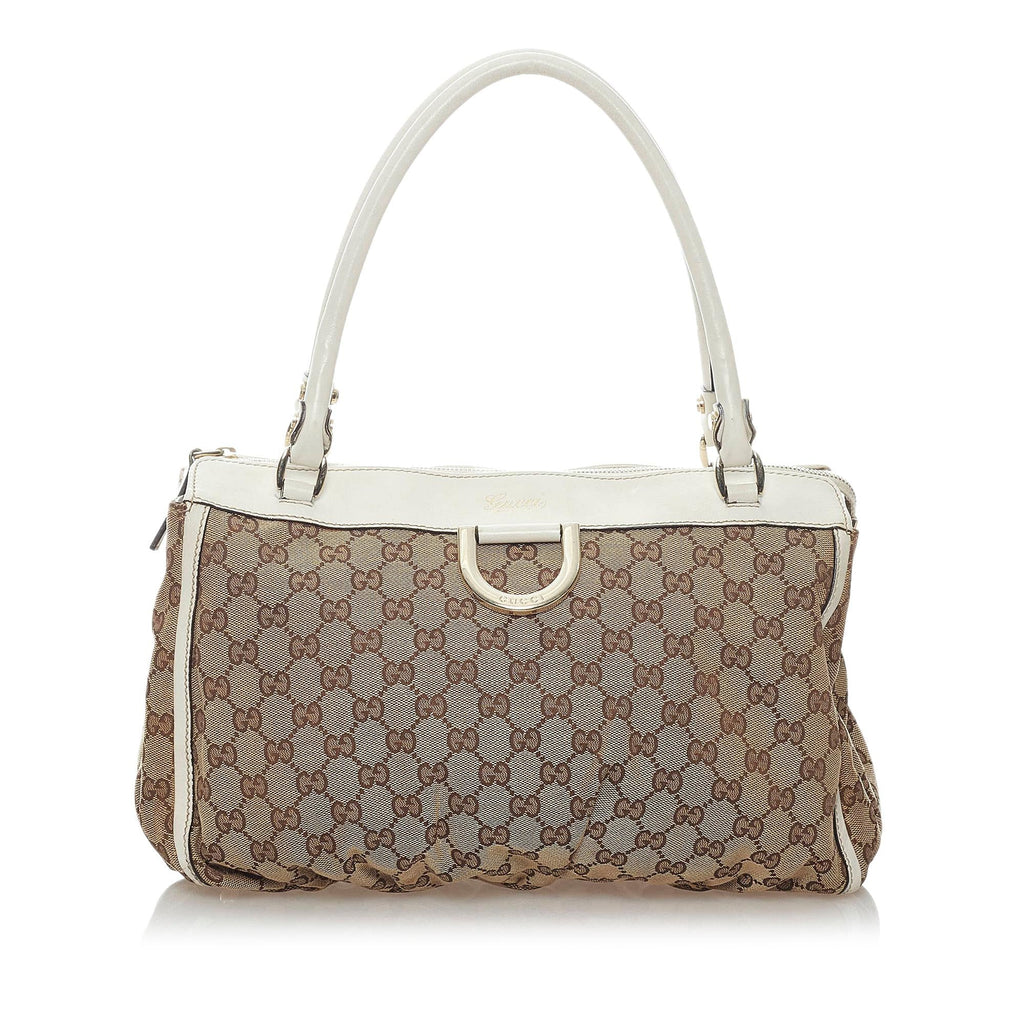 Gucci GG Abbey D-Ring Canvas Shoulder Bag (SHG-37228)