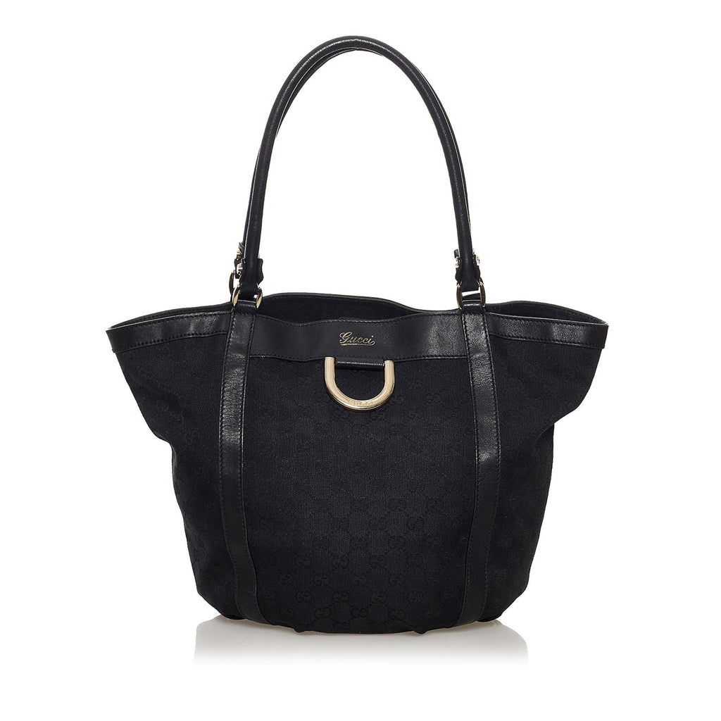 Gucci GG Abbey D-Ring Canvas Tote Bag (SHG-32393)