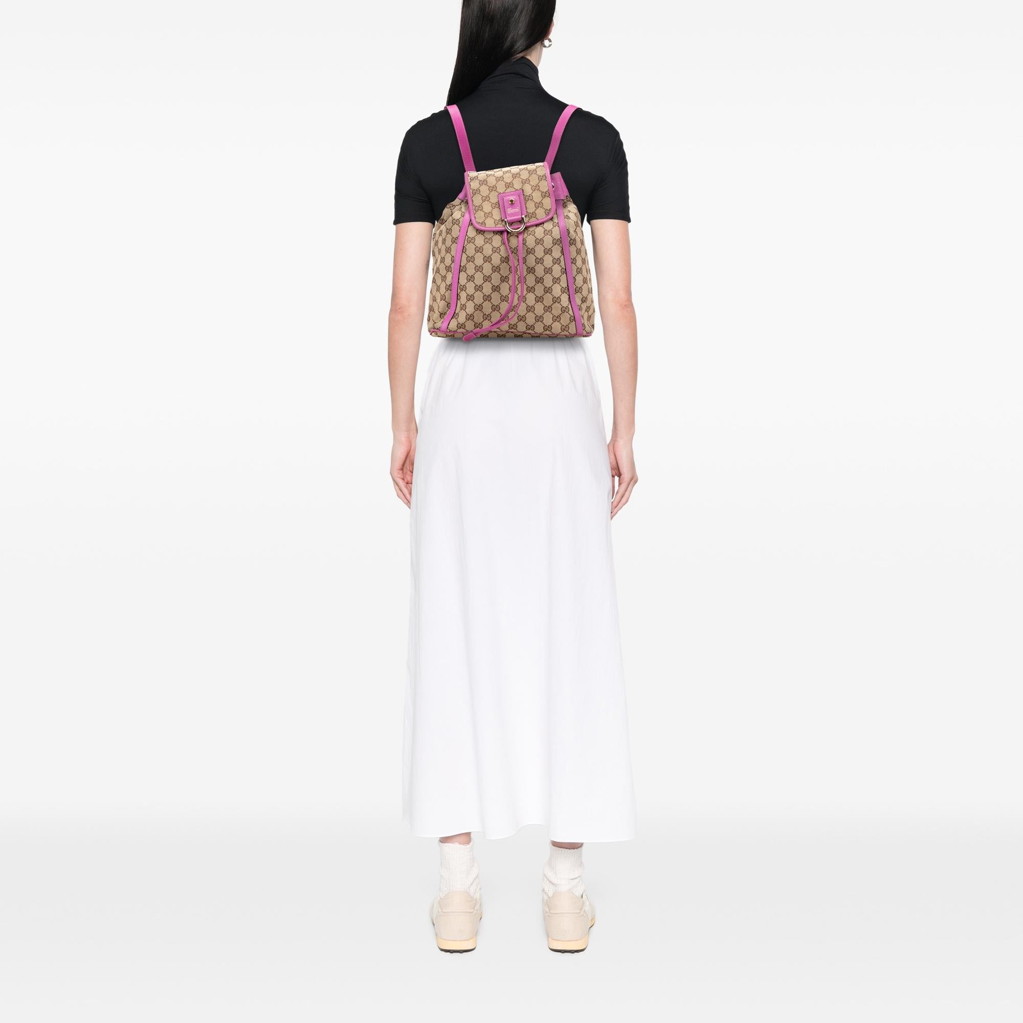 Gucci GG Canvas Abbey D Ring Backpack
