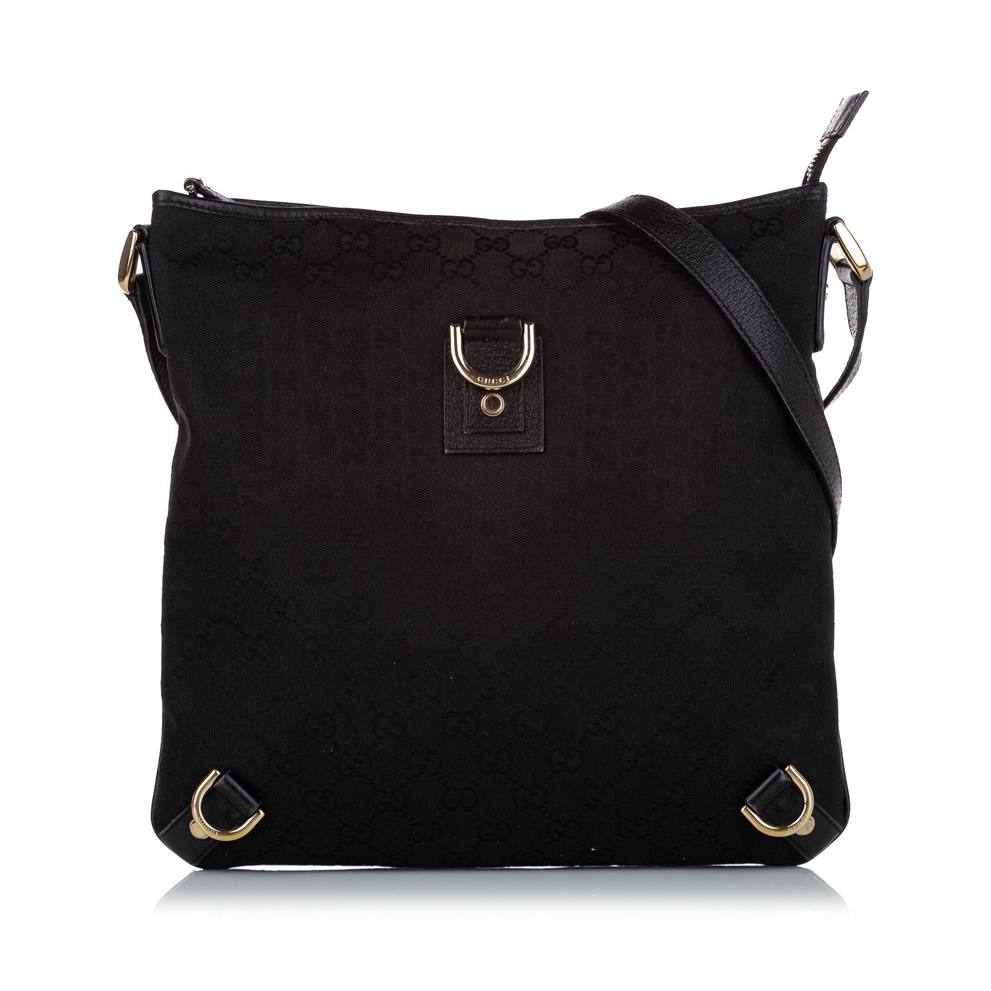 Gucci GG Canvas Abbey D-Ring Crossbody Bag (SHG-28063)