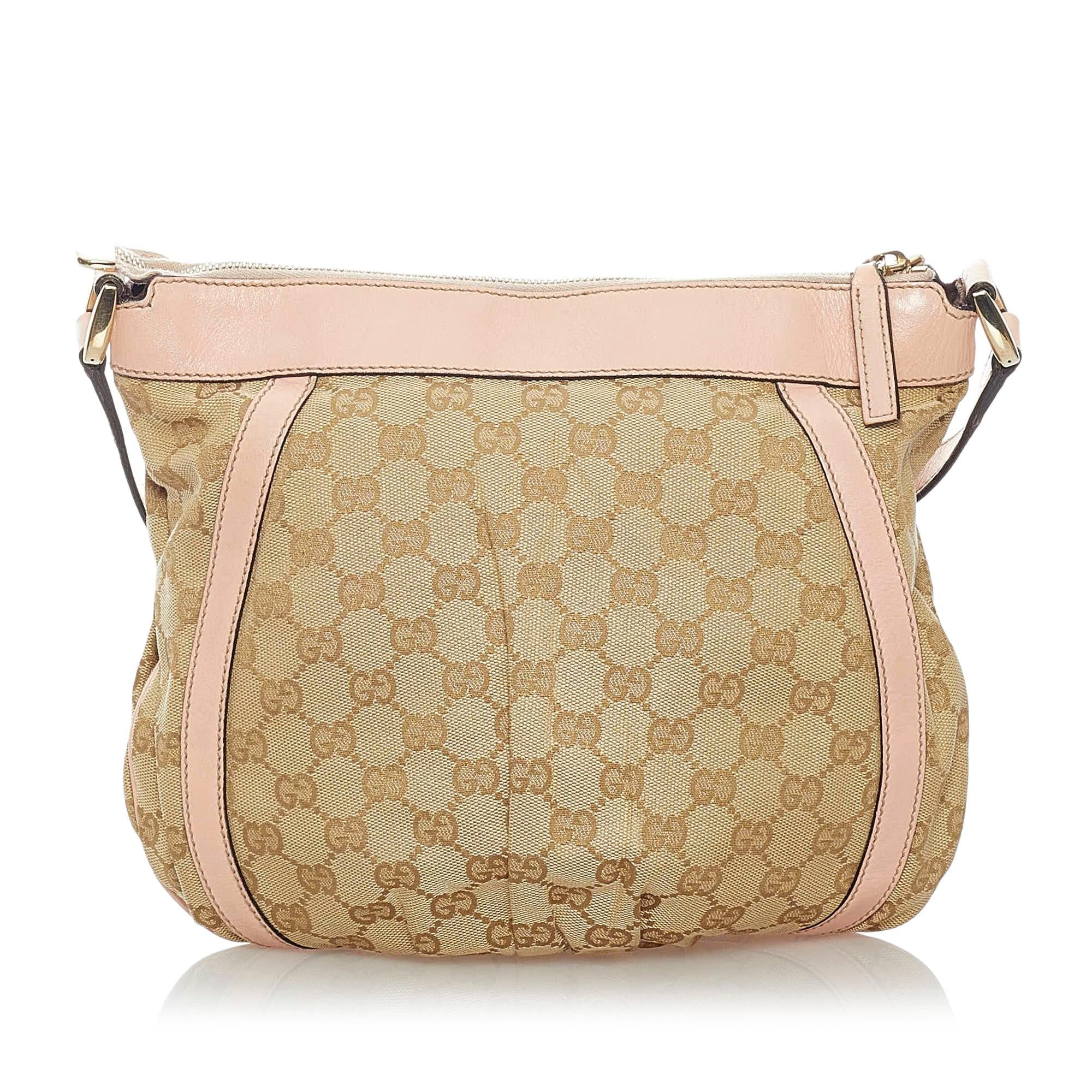 Gucci GG Canvas Abbey D-Ring Crossbody Bag (SHG-32404)
