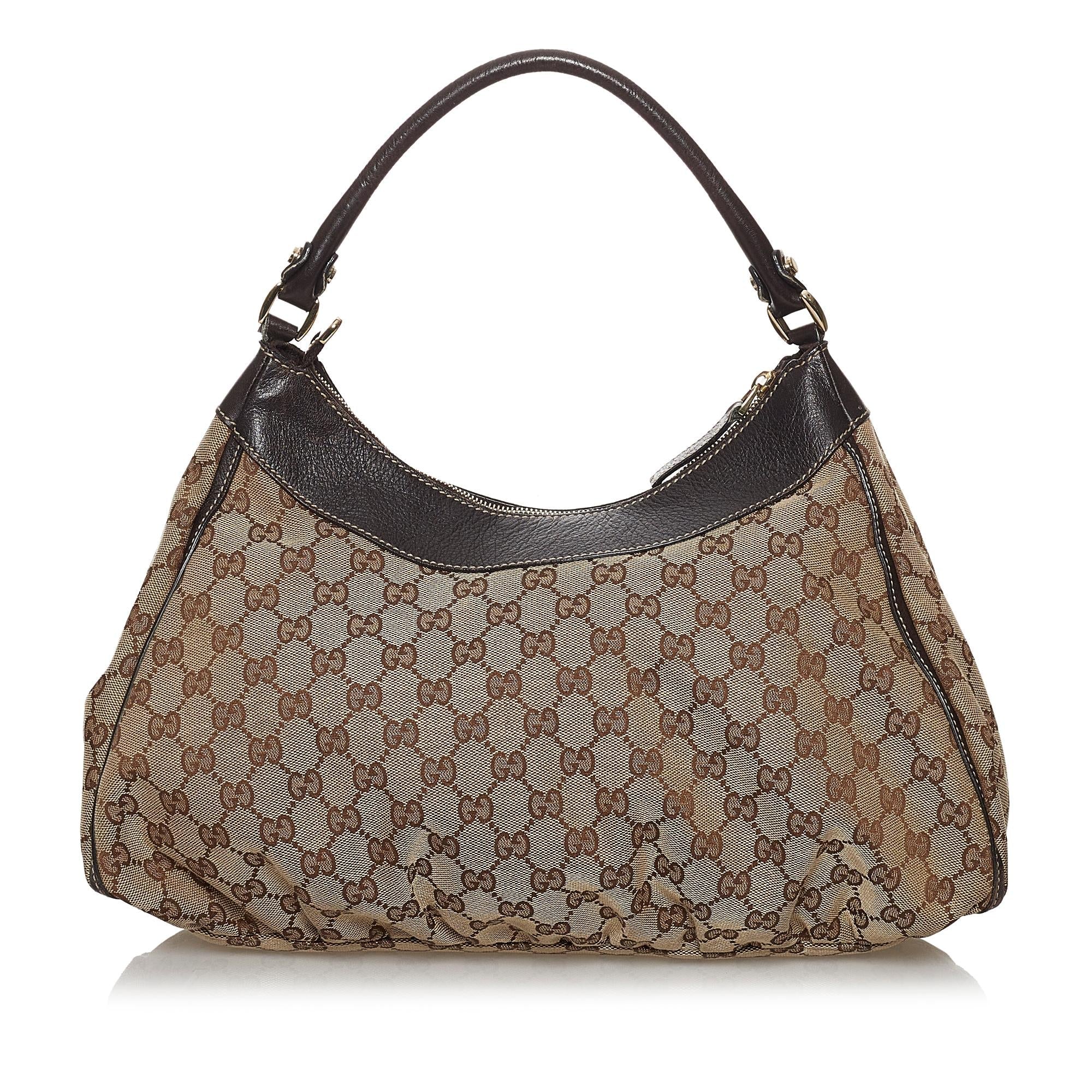 Gucci GG Canvas Abbey D-Ring Hobo Bag (SHG-30330)