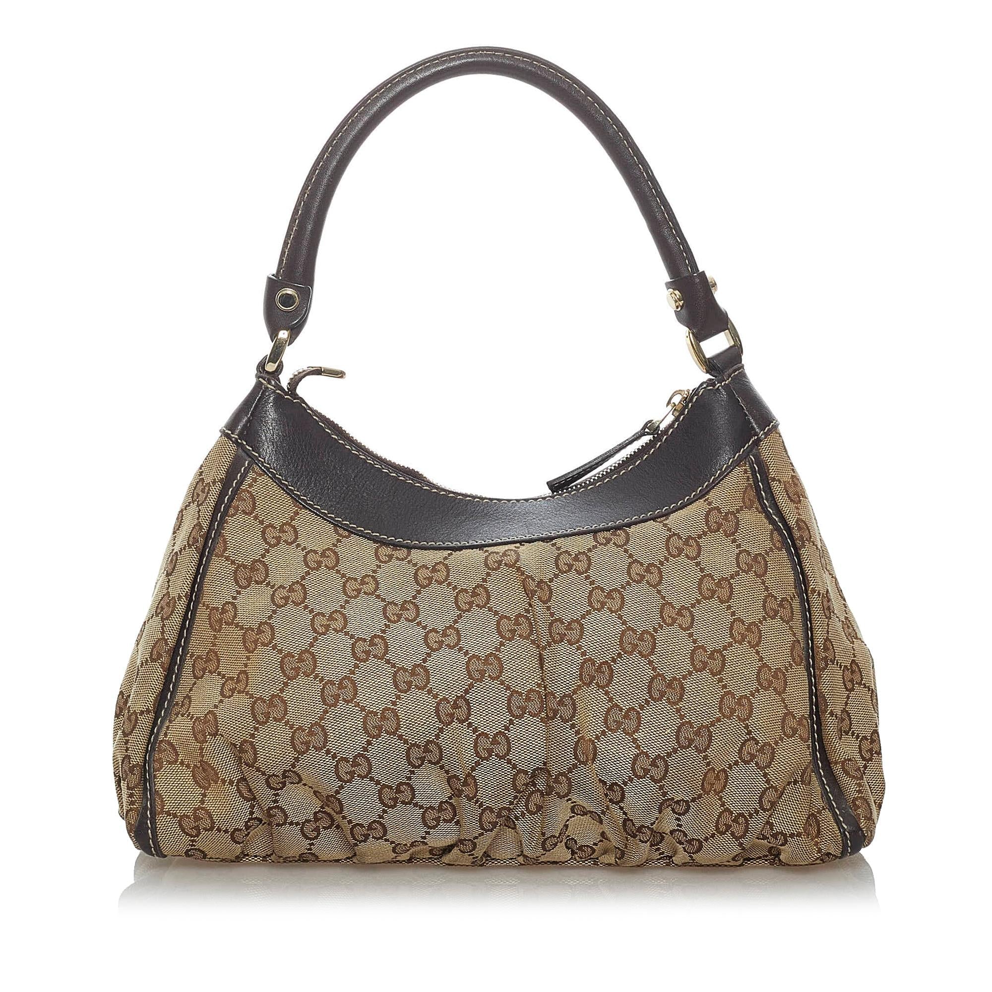 Gucci GG Canvas Abbey D-Ring Shoulder Bag (SHG-29860)
