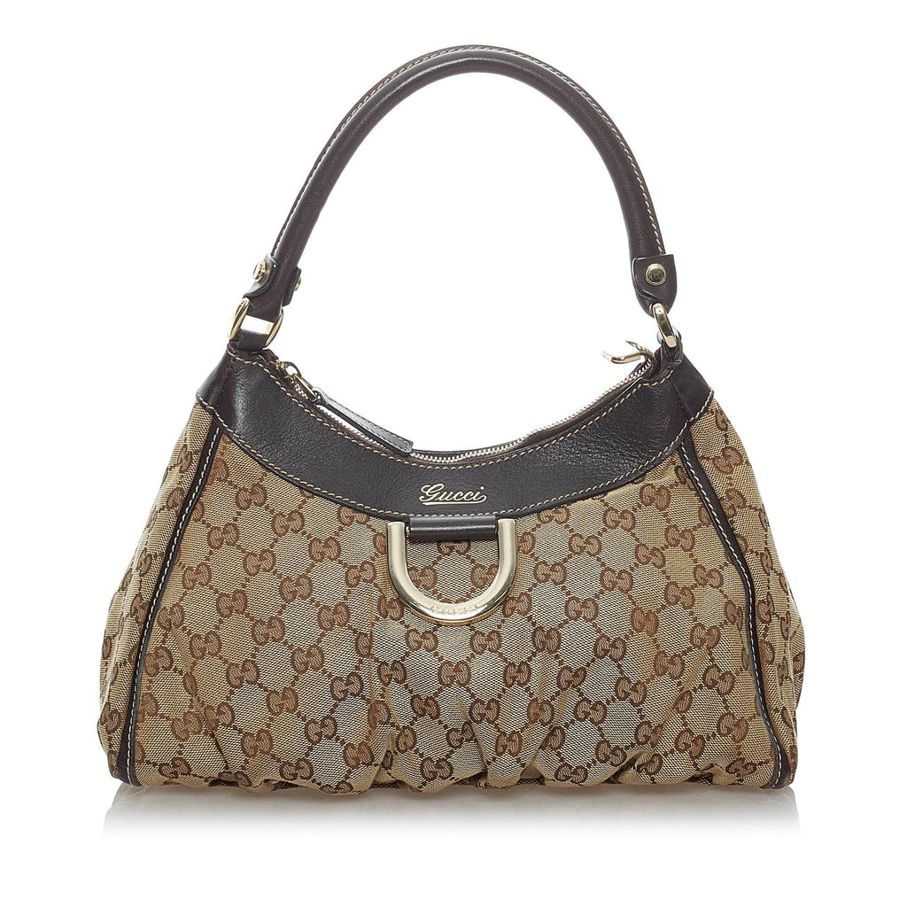 Gucci GG Canvas Abbey D-Ring Shoulder Bag (SHG-29860)