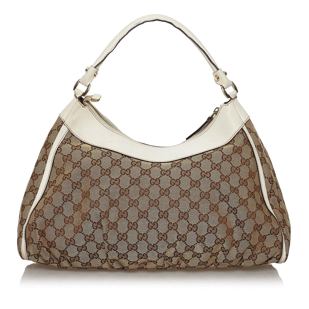 Gucci GG Canvas Abbey D-Ring Shoulder Bag (SHG-30184)
