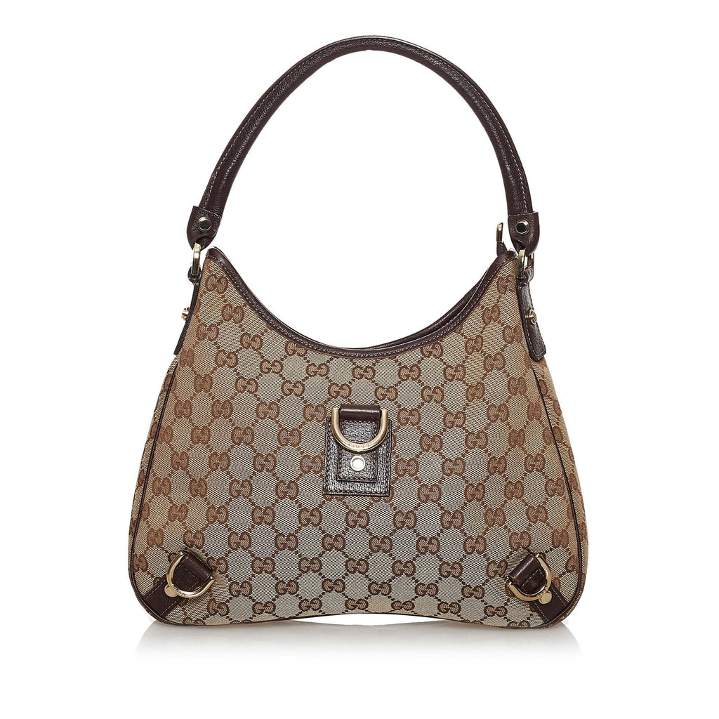 Gucci GG Canvas Abbey D-Ring Shoulder Bag (SHG-30808)