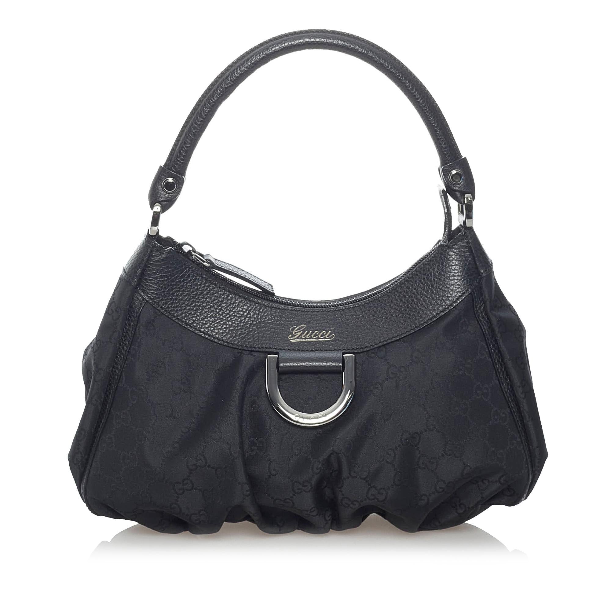 Gucci GG Canvas Abbey D-Ring Shoulder Bag (SHG-31187)