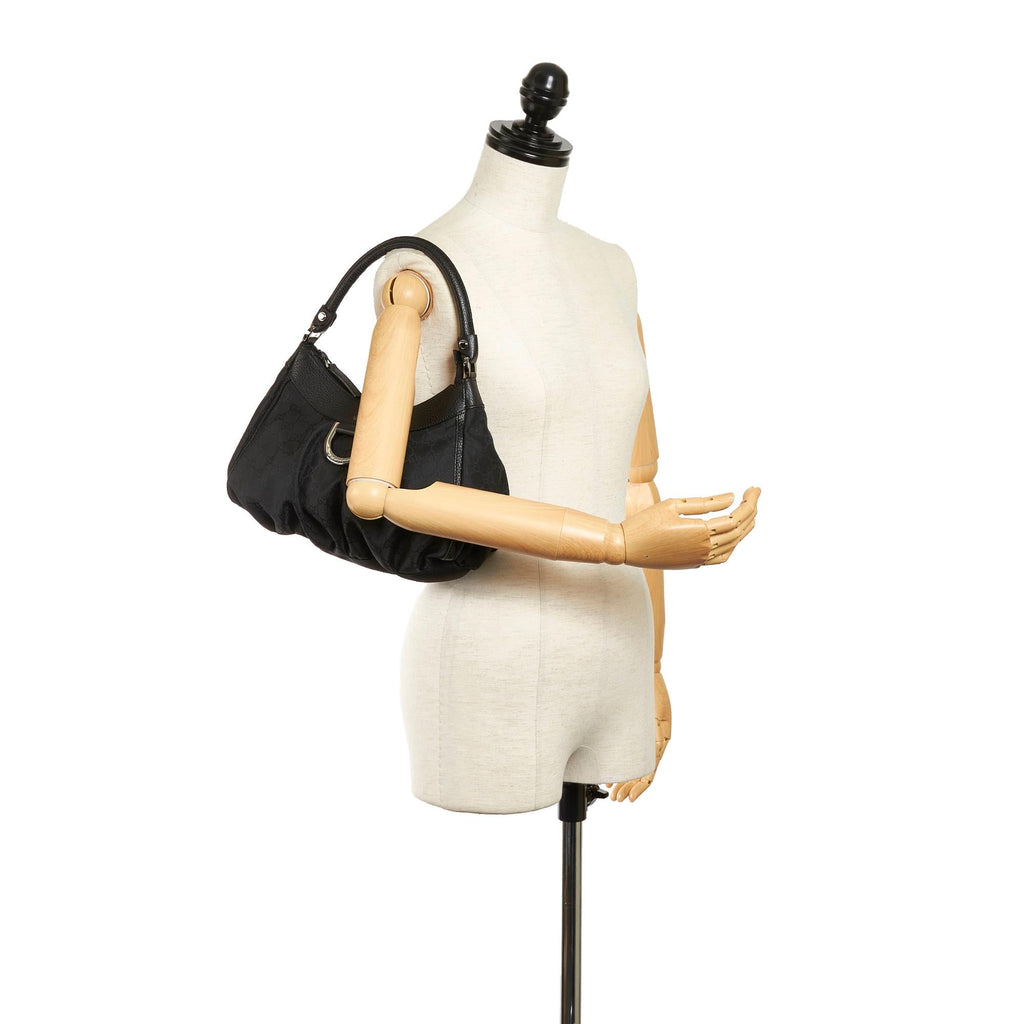 Gucci GG Canvas Abbey D-Ring Shoulder Bag (SHG-31187)