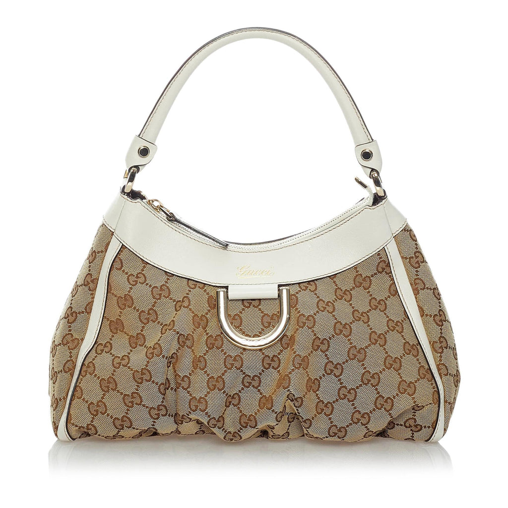 Gucci GG Canvas Abbey D-Ring Shoulder Bag (SHG-31321)