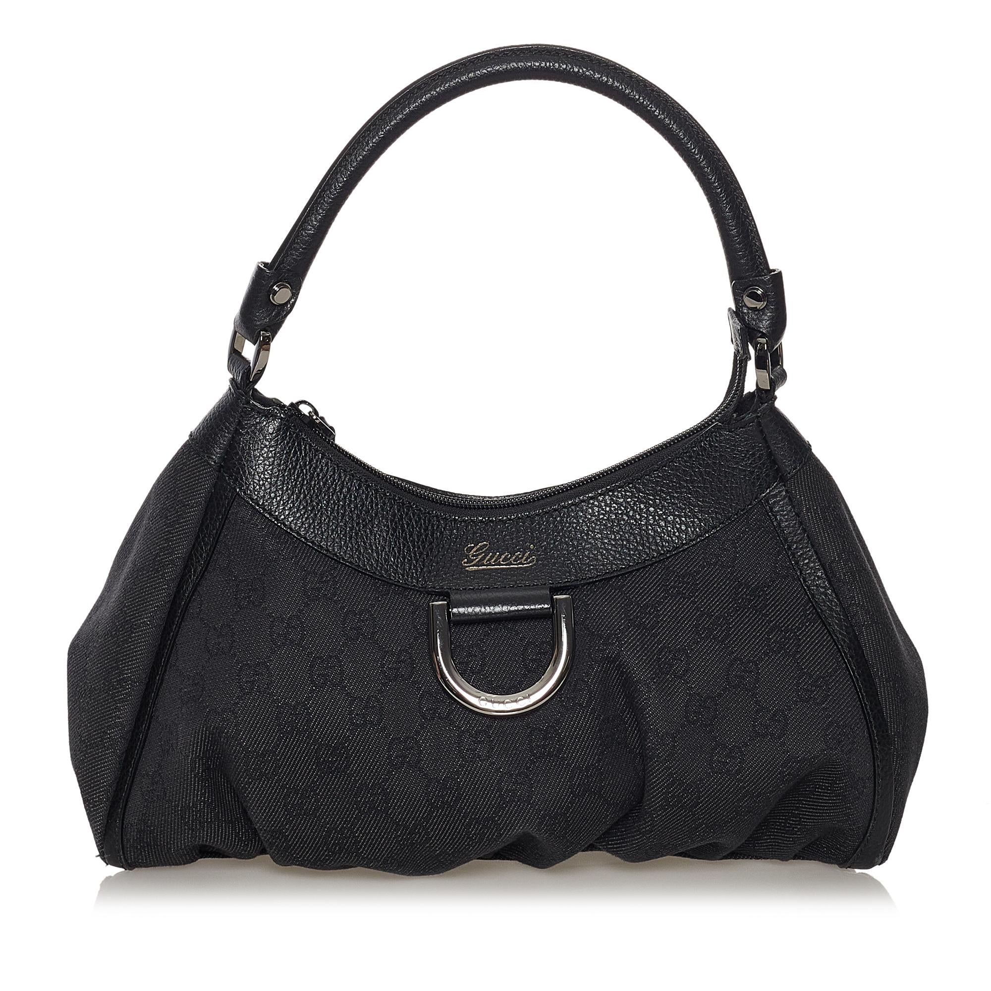 Gucci GG Canvas Abbey D-Ring Shoulder Bag (SHG-33709)