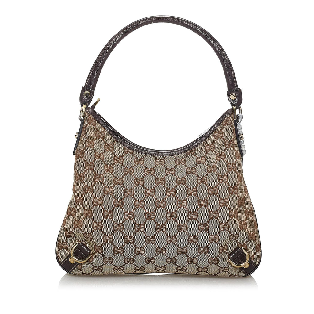 Gucci GG Canvas Abbey D-Ring Shoulder Bag (SHG-33753)