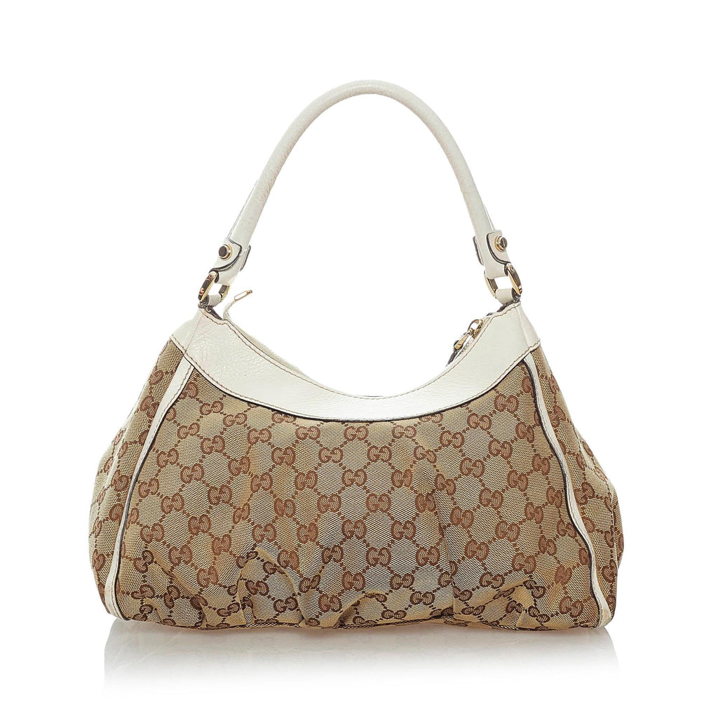 Gucci GG Canvas Abbey D-Ring Shoulder Bag (SHG-33911)