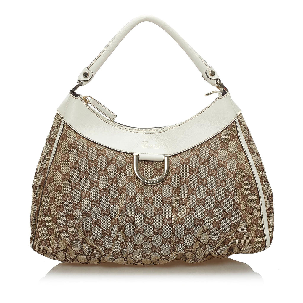 Gucci GG Canvas Abbey D-Ring Shoulder Bag (SHG-34226)
