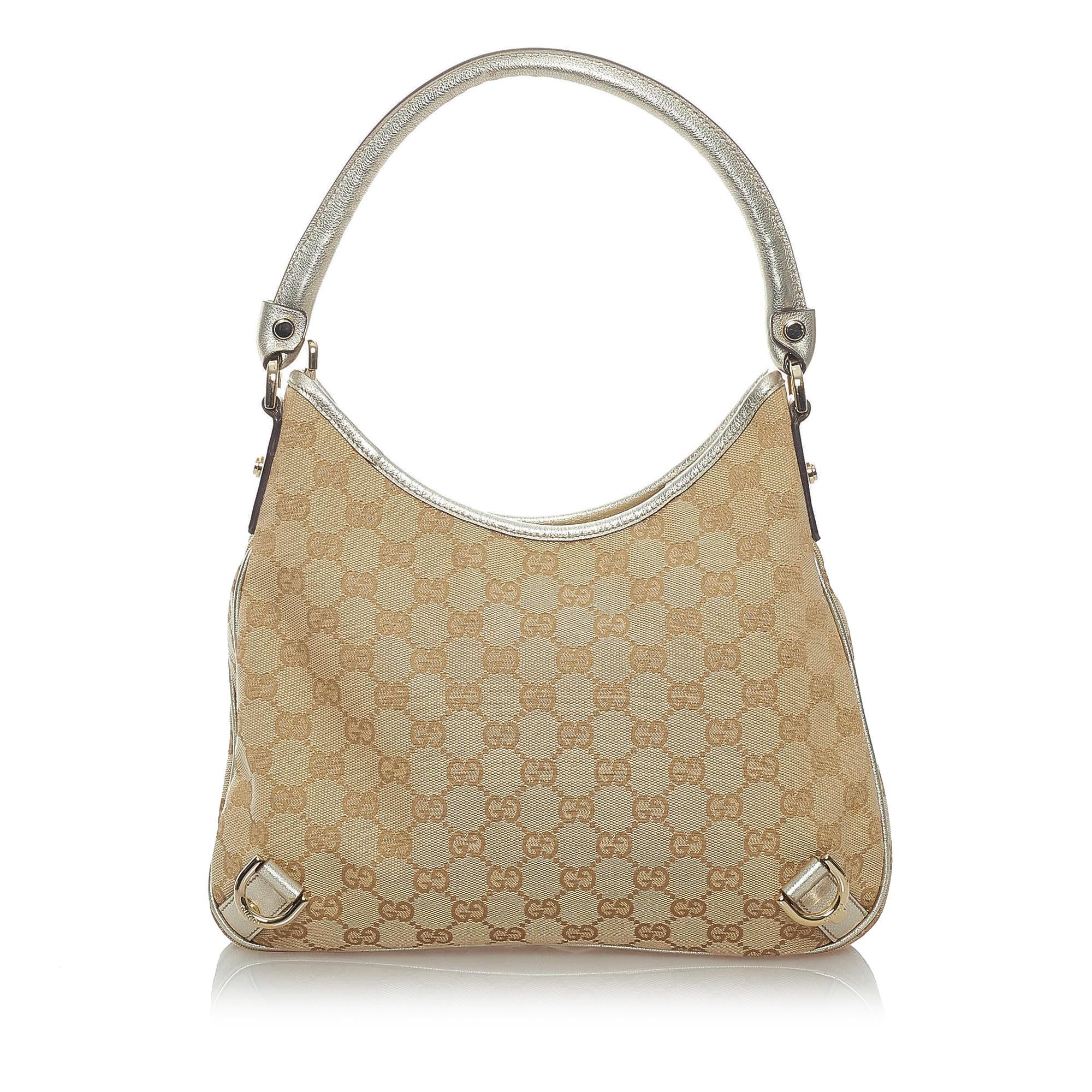 Gucci GG Canvas Abbey D-Ring Shoulder Bag (SHG-34762)